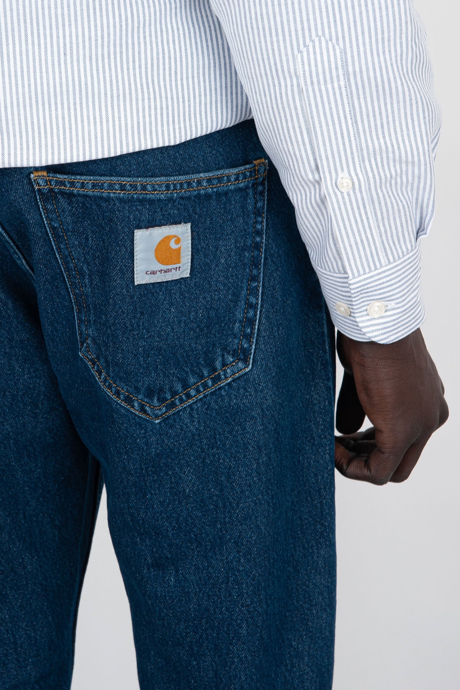 Carhartt Wip Jeans Nolan Blu Medio Uomo - 2