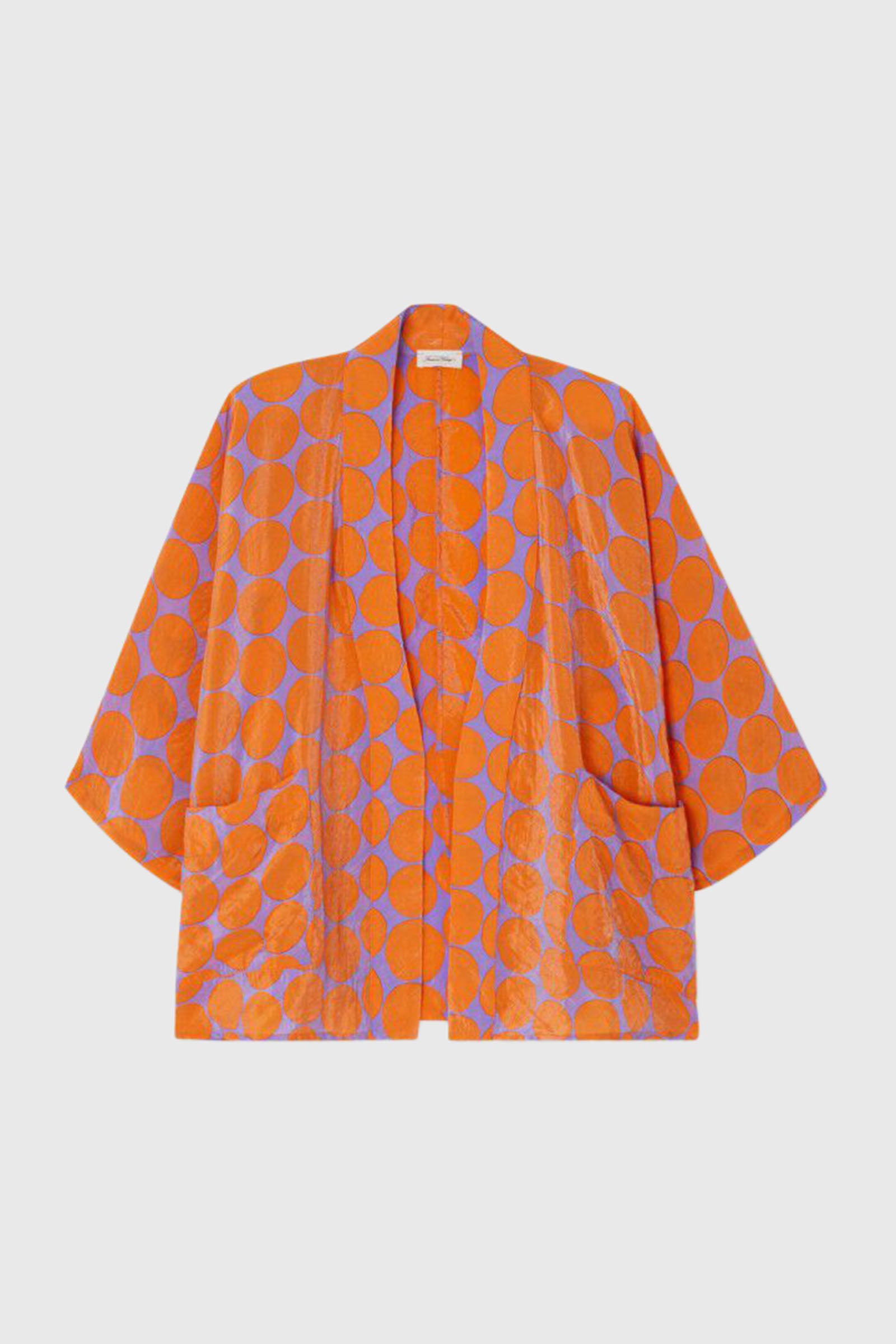 American Vintage Kimono Scarow Arancio Donna - 6