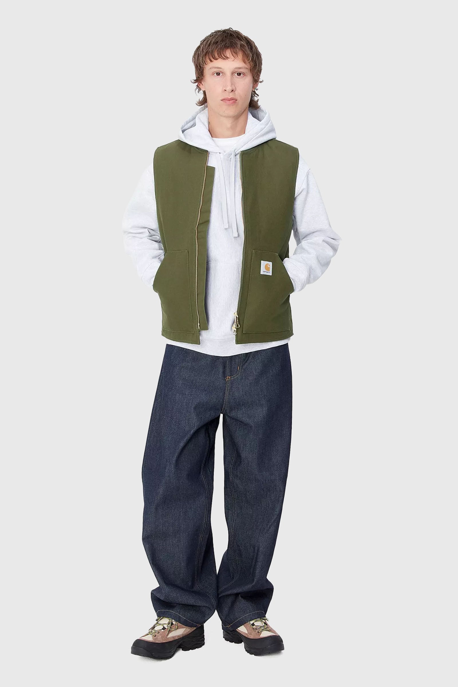 Carhartt Wip Classic Vest Verde Militare Uomo - 4