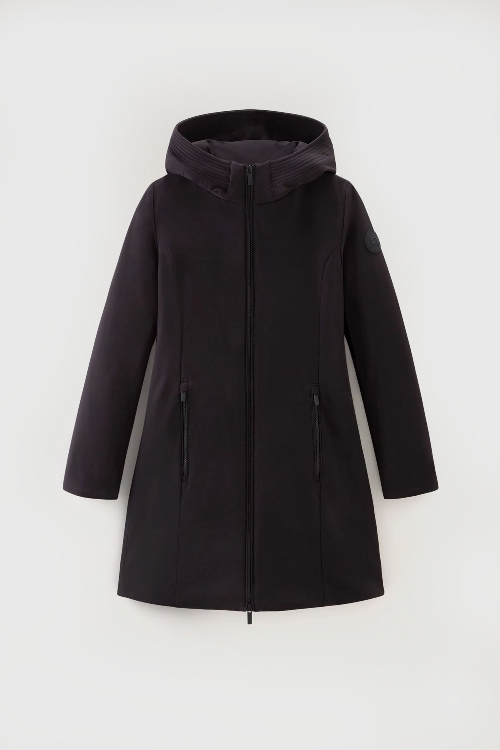 Woolrich Parka Firth In Tech Softshell Nero Donna - 5