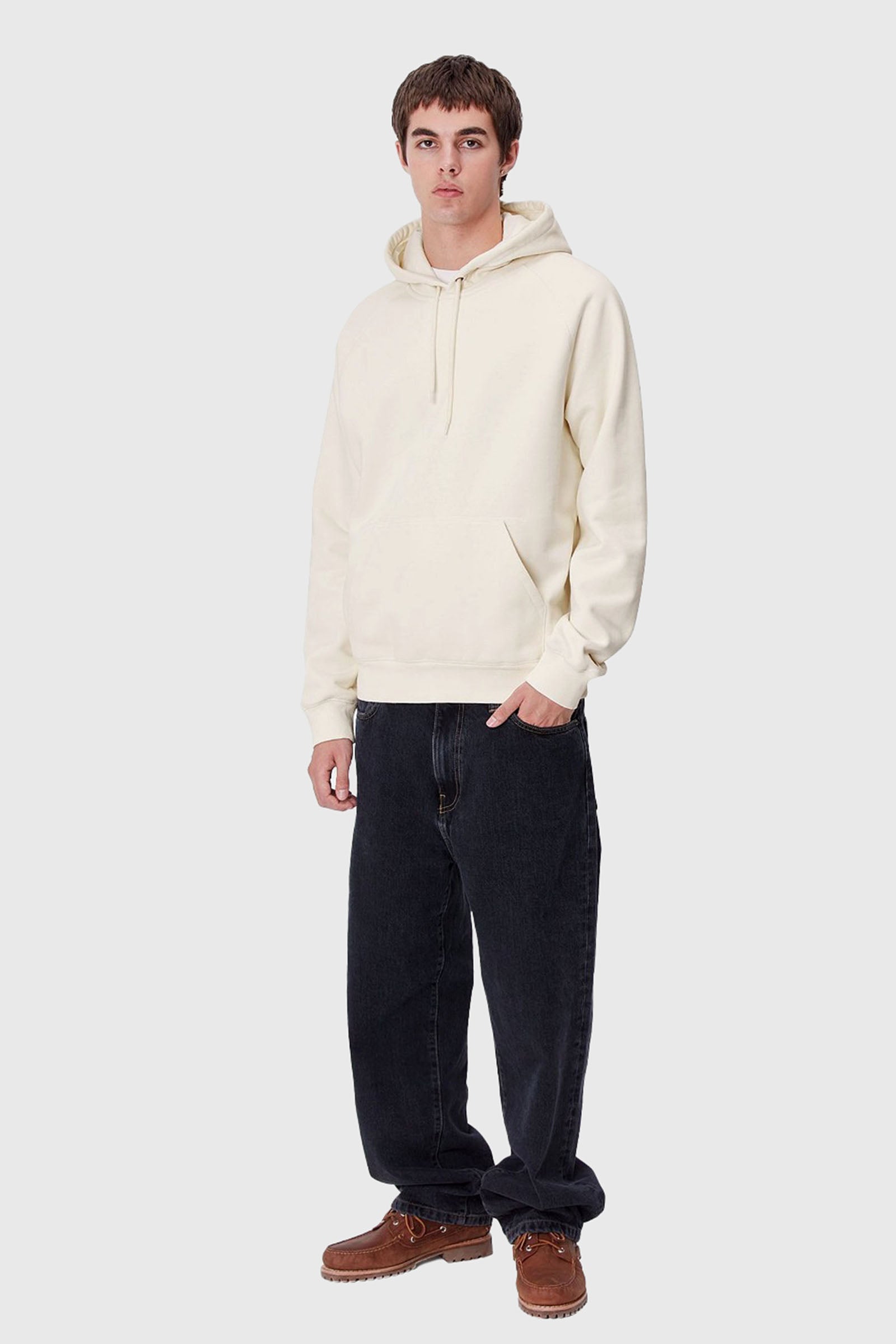 Carhartt Wip Hooded Chase Sweatshirt Bianco Off Uomo - 2