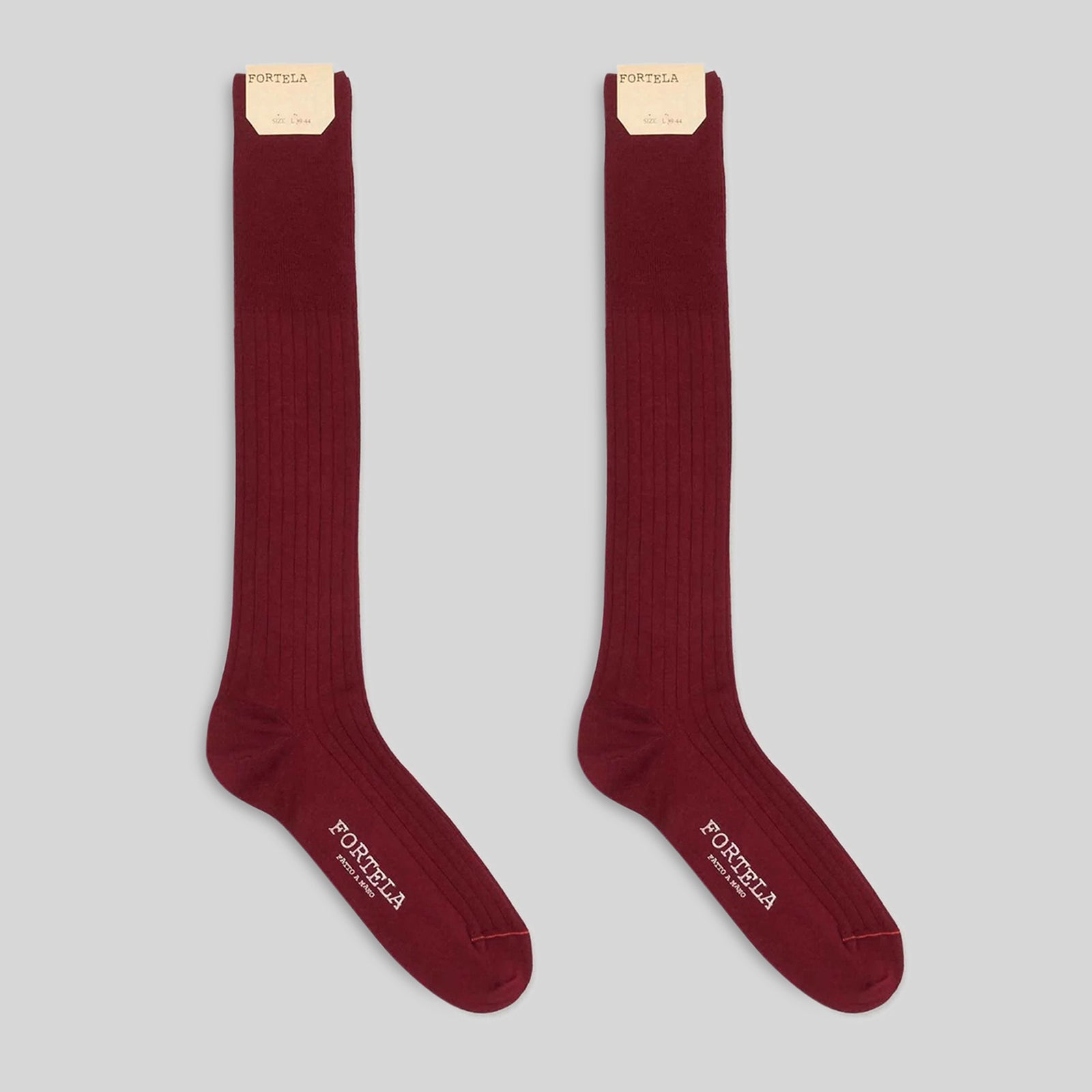Fortela Calzino Filo Scozia Bordeaux Unisex - 2