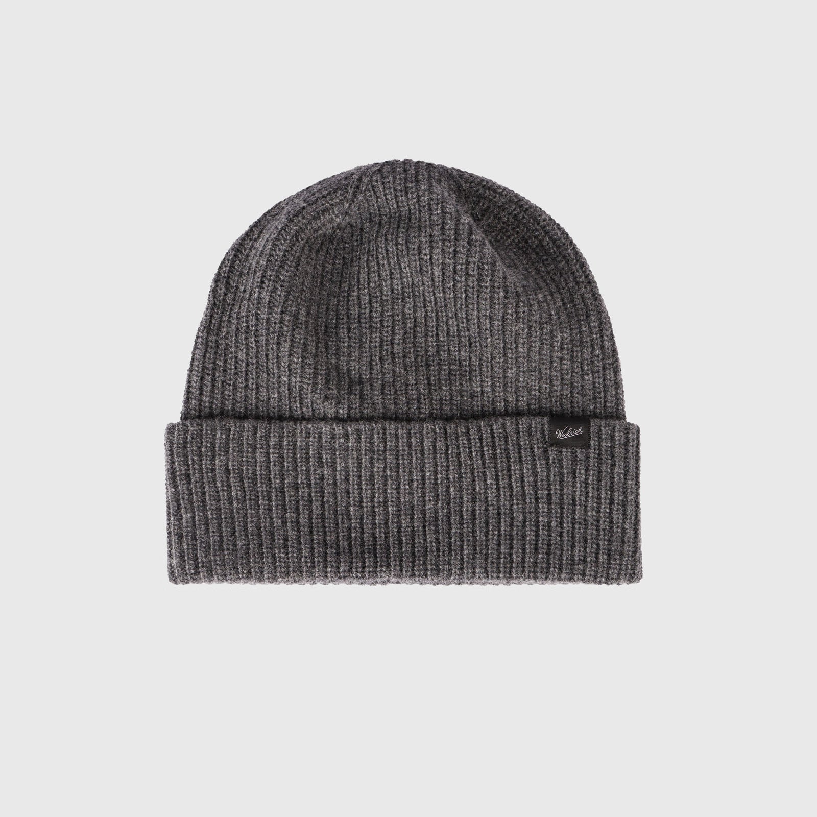 Woolrich Knitted Ribbed Beanie Grigio Unisex - 3