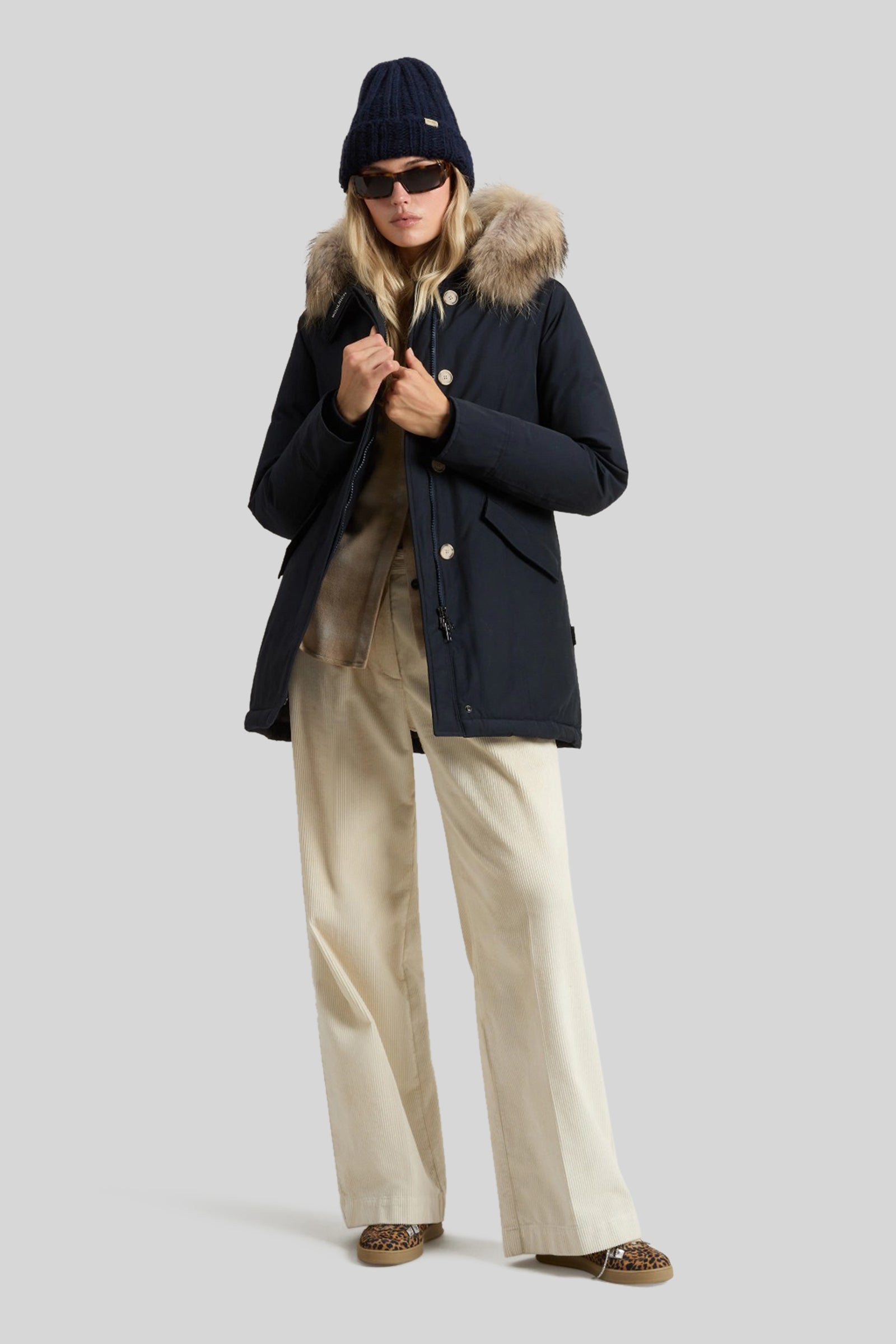 Arctic Parka In Ramar Cloth With Removable Fur - 2