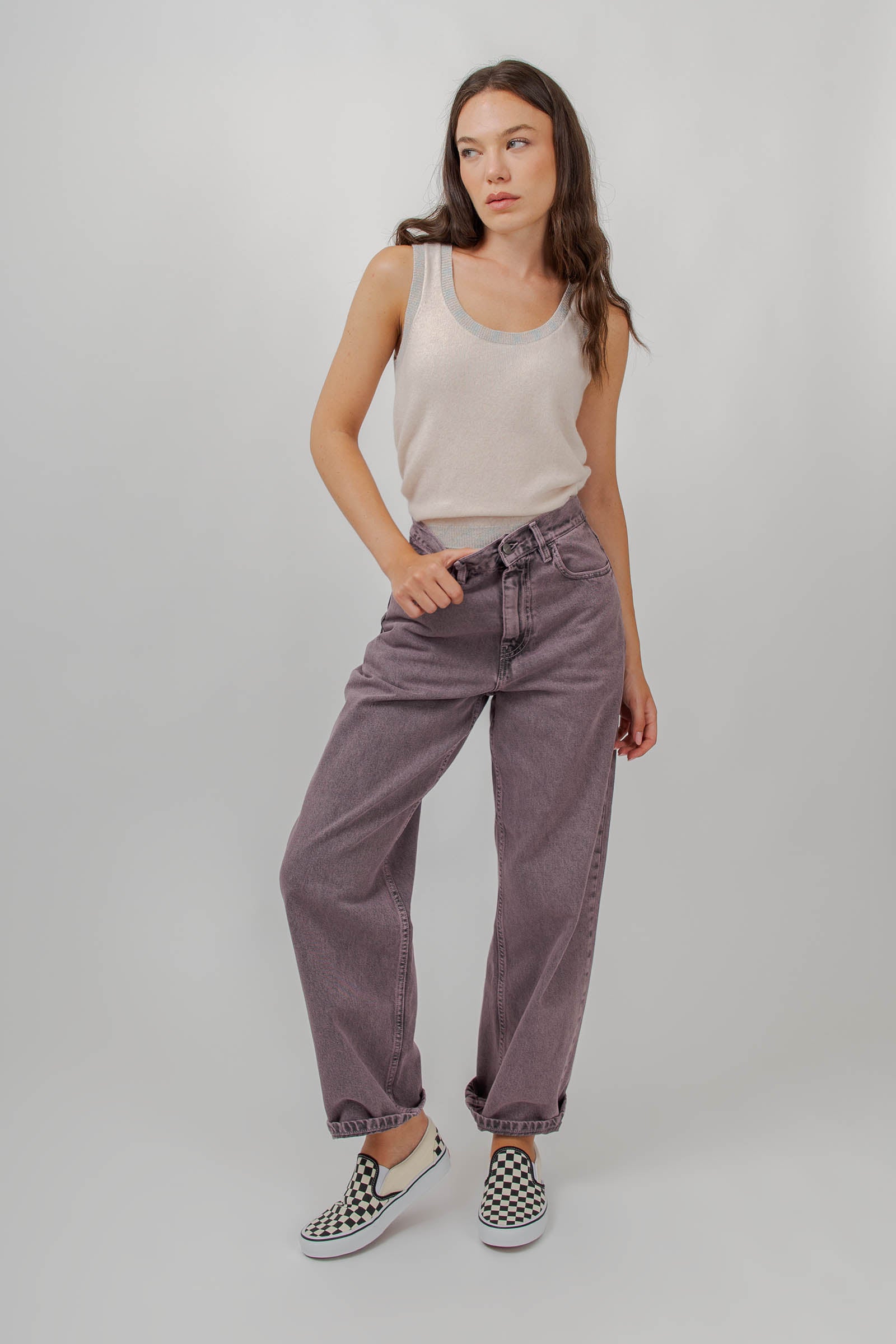 Absolut Cashmere Canotta Rosa Chiaro Donna - 2