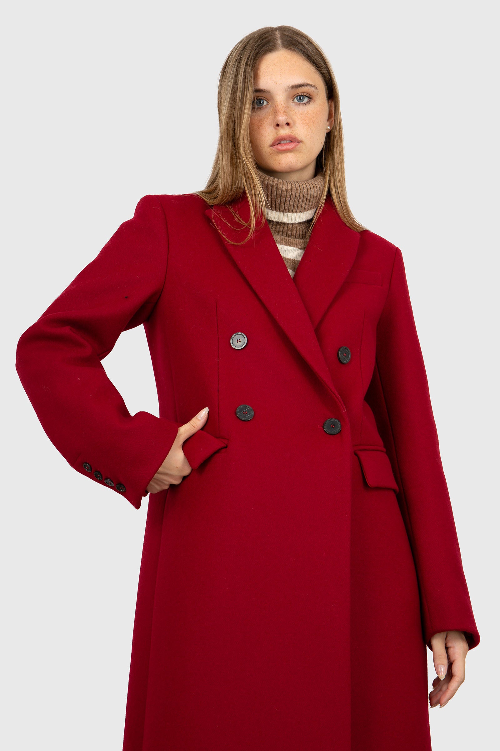 Semicouture Cappotto Heloise Rosso Donna - 2