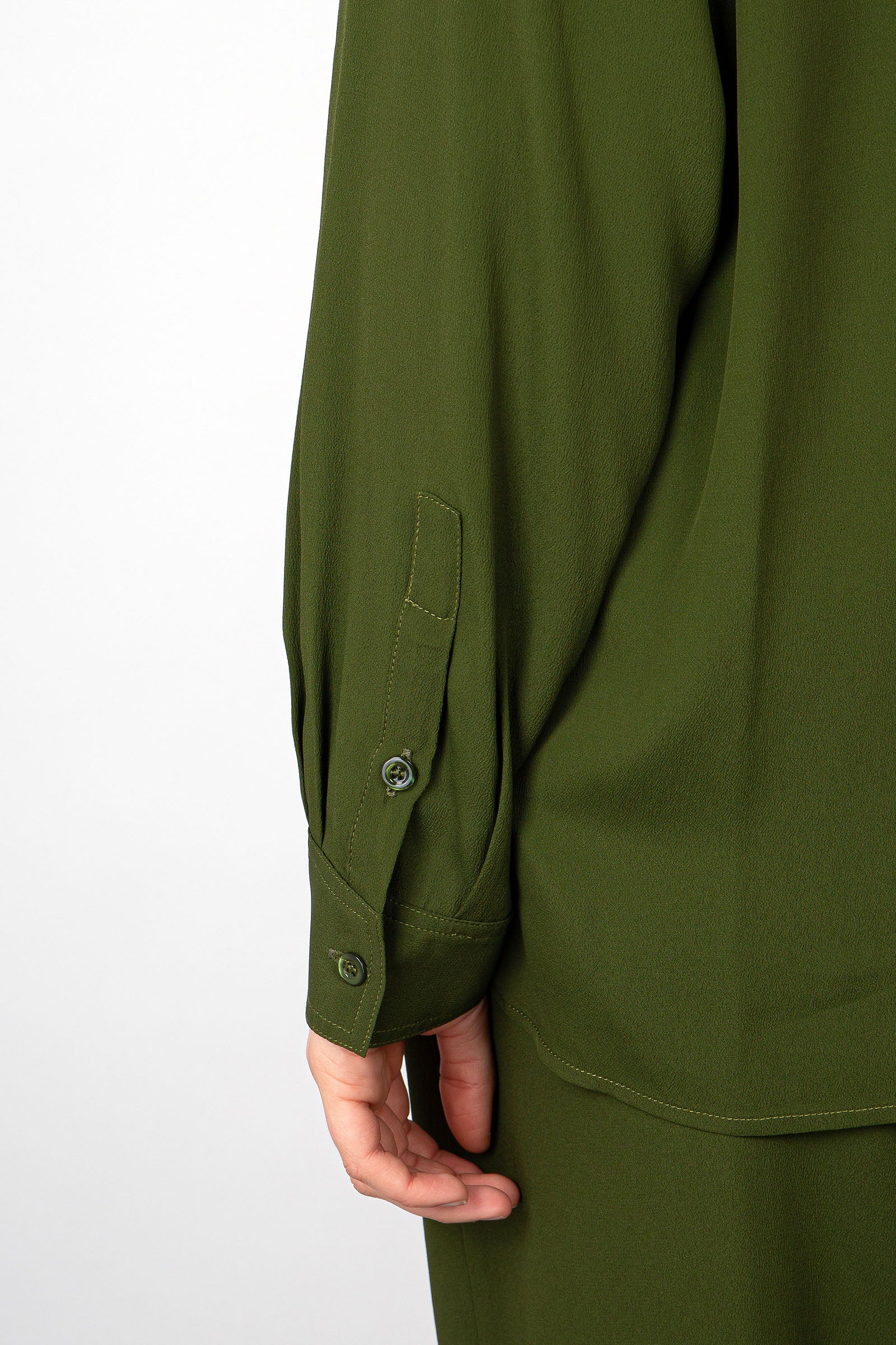 SemiCouture Verdiana Silk Shirt Green - 6