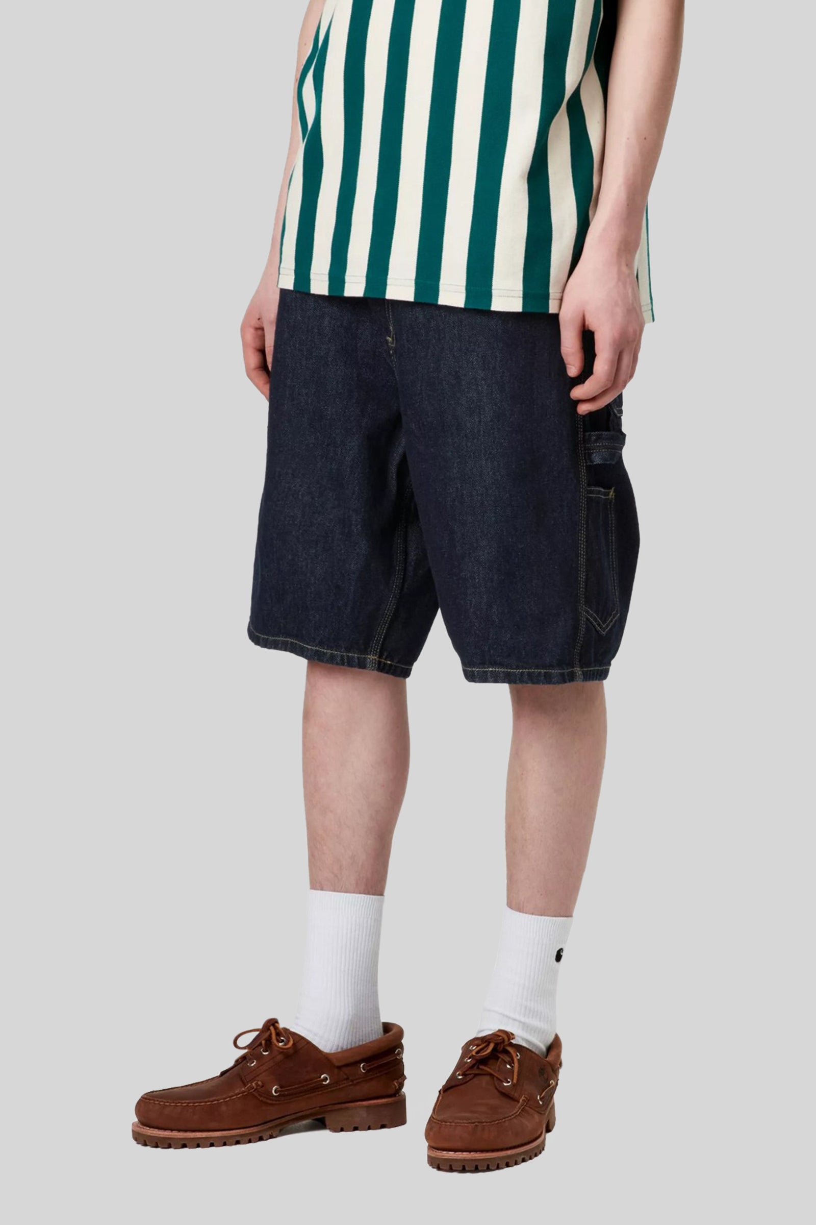Carhartt Wip Single Knee Short Blu Scuro Uomo - 1