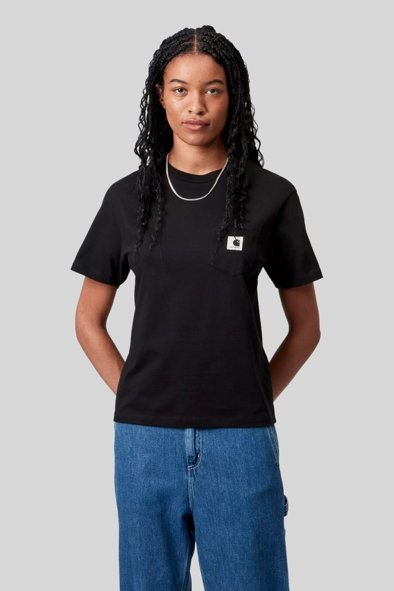Carhartt Wip W' S/s Pocket T-shirt Nero Donna - 1