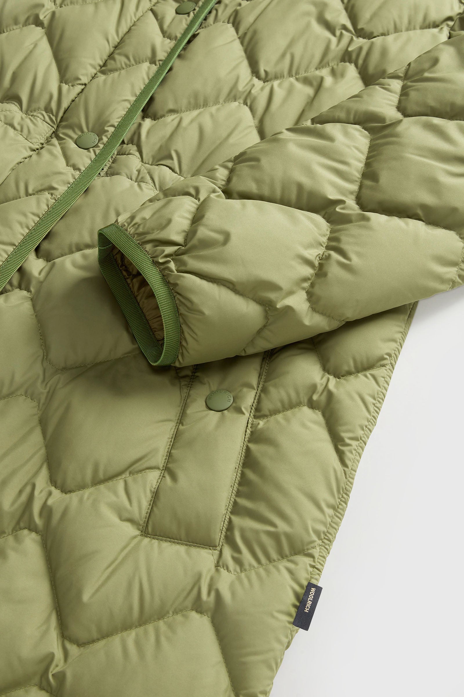 Woolrich Parka Heritage Con Cappuccio Verde Militare Donna - 7