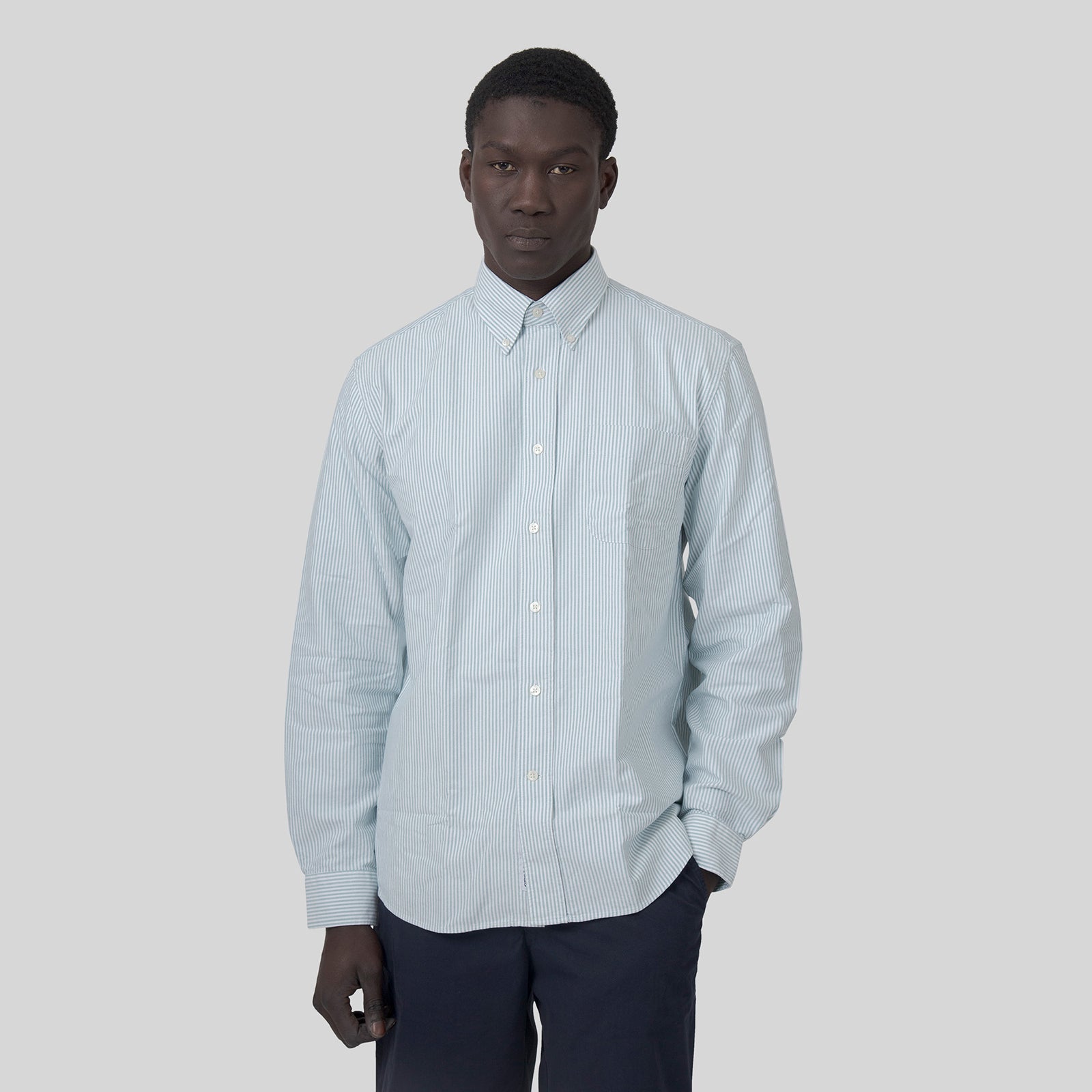 Sebago Camicia Doubling Ox Bianco/verde Unisex - 12