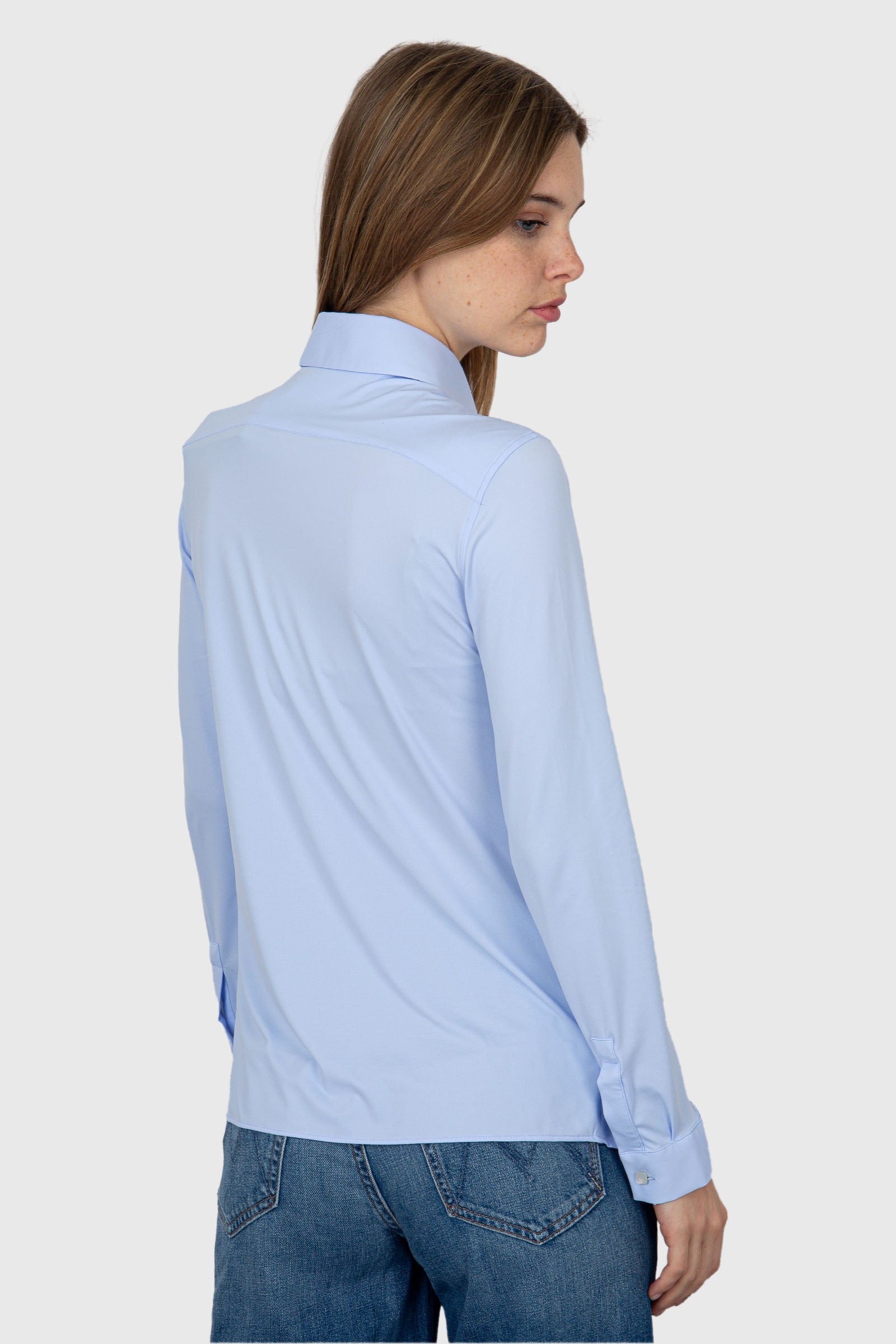 RRD Oxford Plain Shirt Synthetic Sky Blue - 4