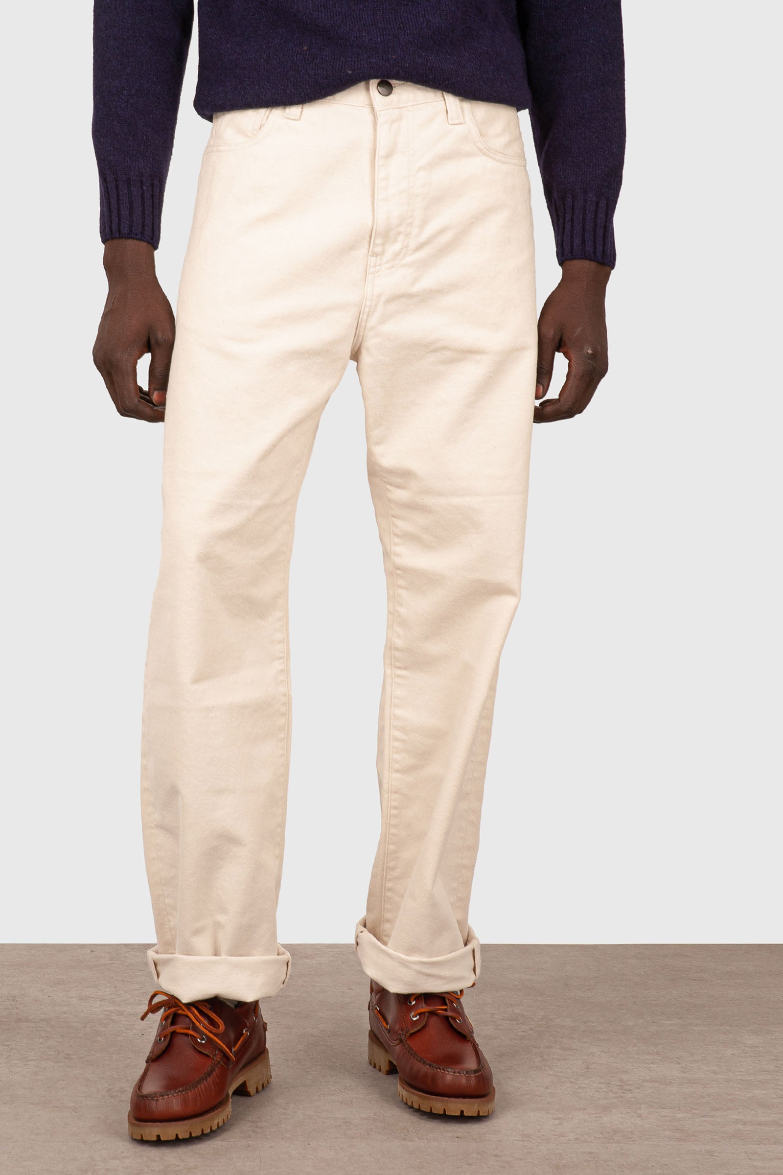 Carhartt Wip Landon Pant Ecru Uomo - 1