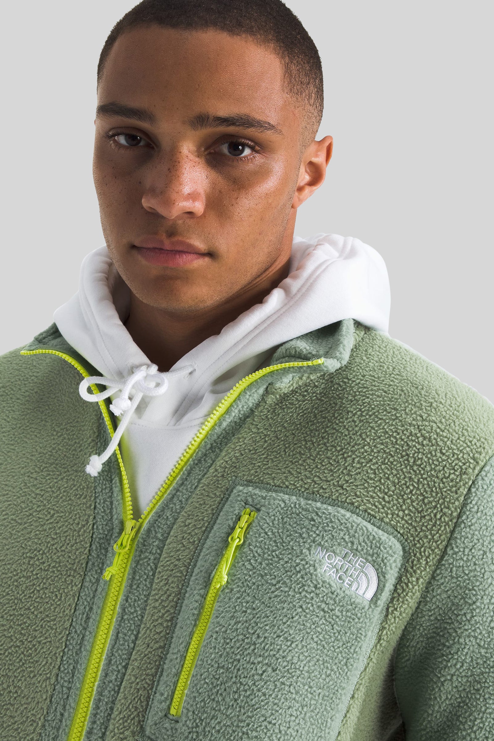 The North Face Yumiori Full Zip Fleece Jacket Verde Chiaro Uomo - 2