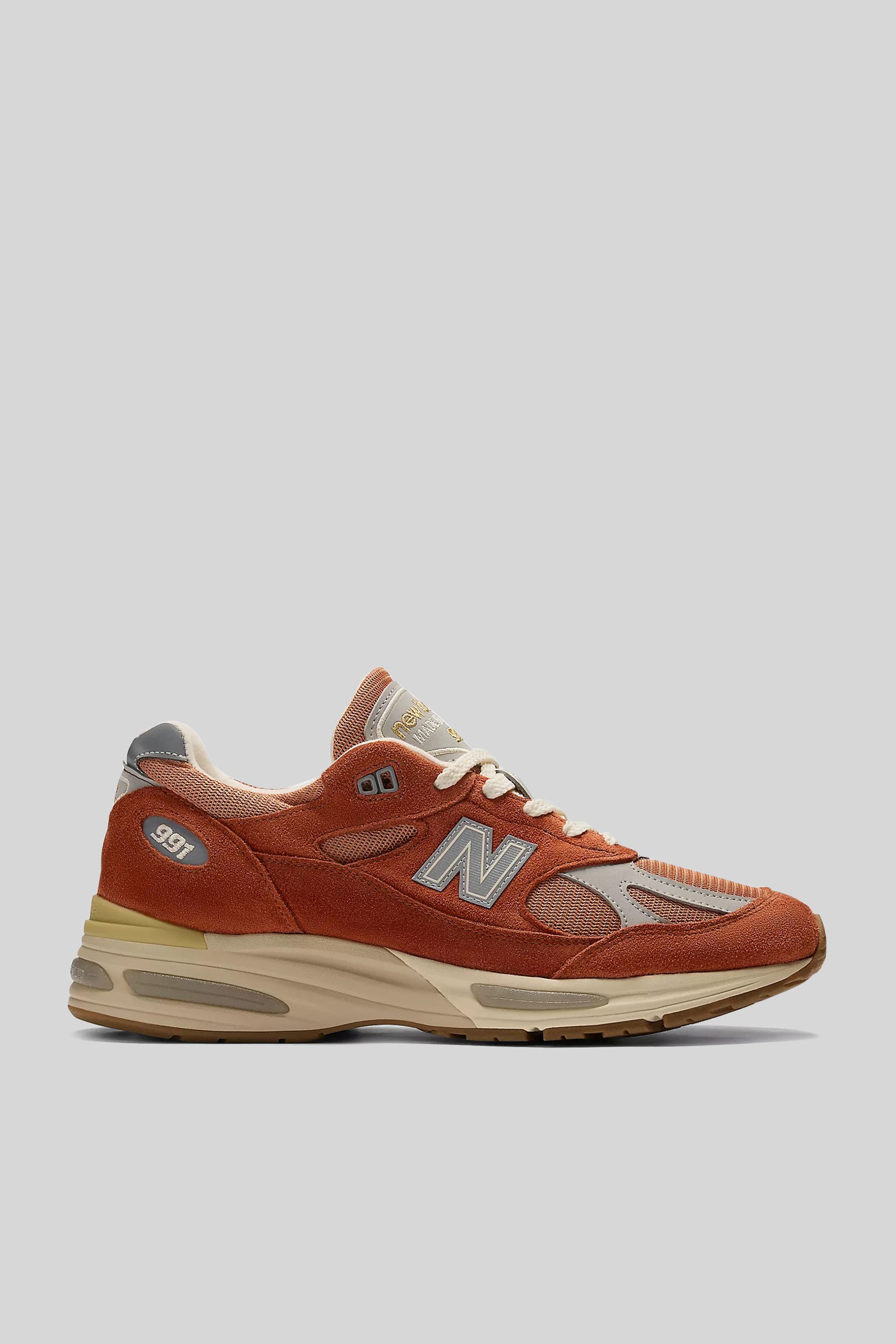 New Balance Sneaker 991v2 Made In Uk Vintage Sports Arancio Uomo - 1