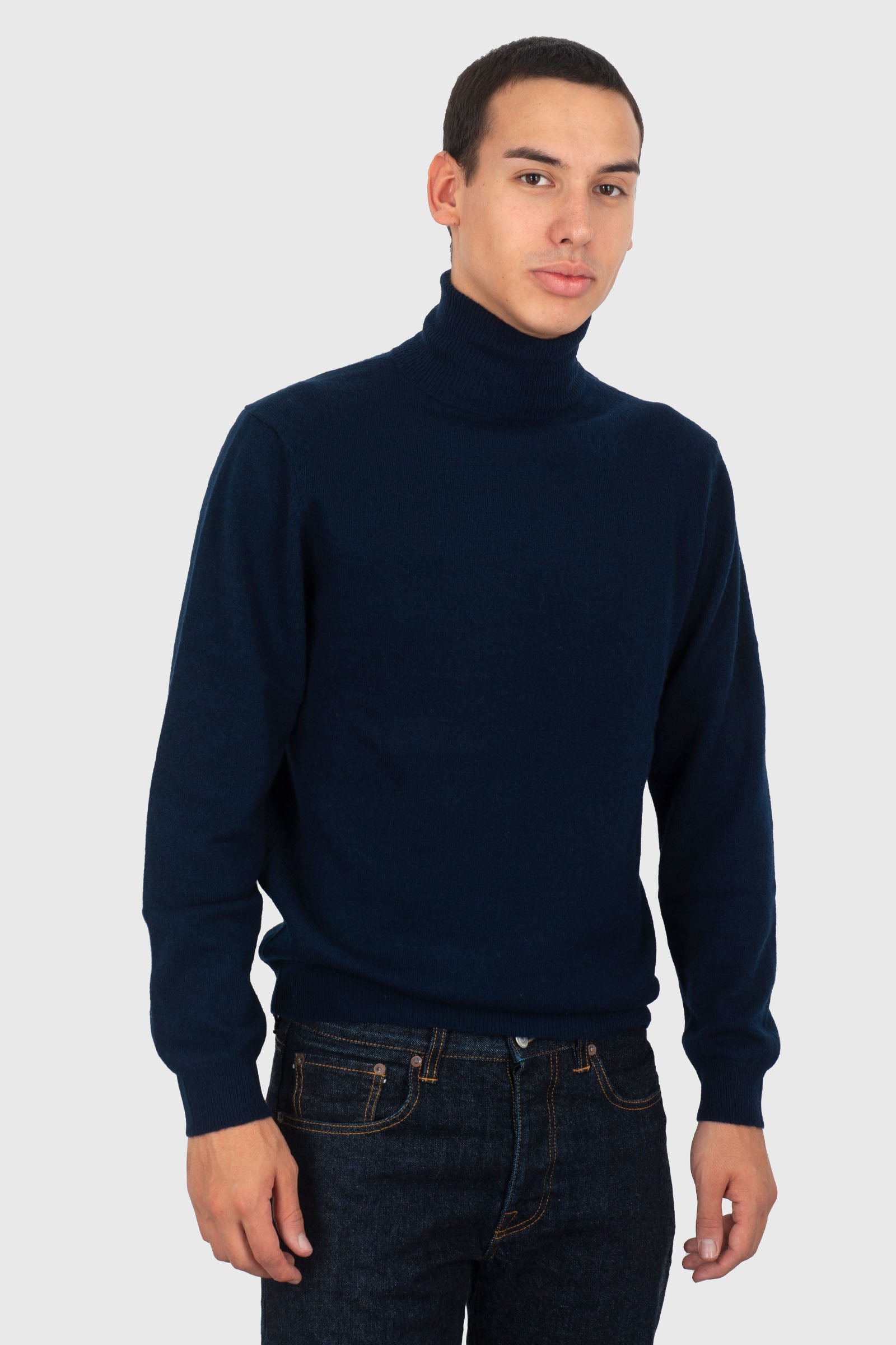 Absolut Cashmere Maglia Dolcevita Staff Blu Navy Uomo - 5