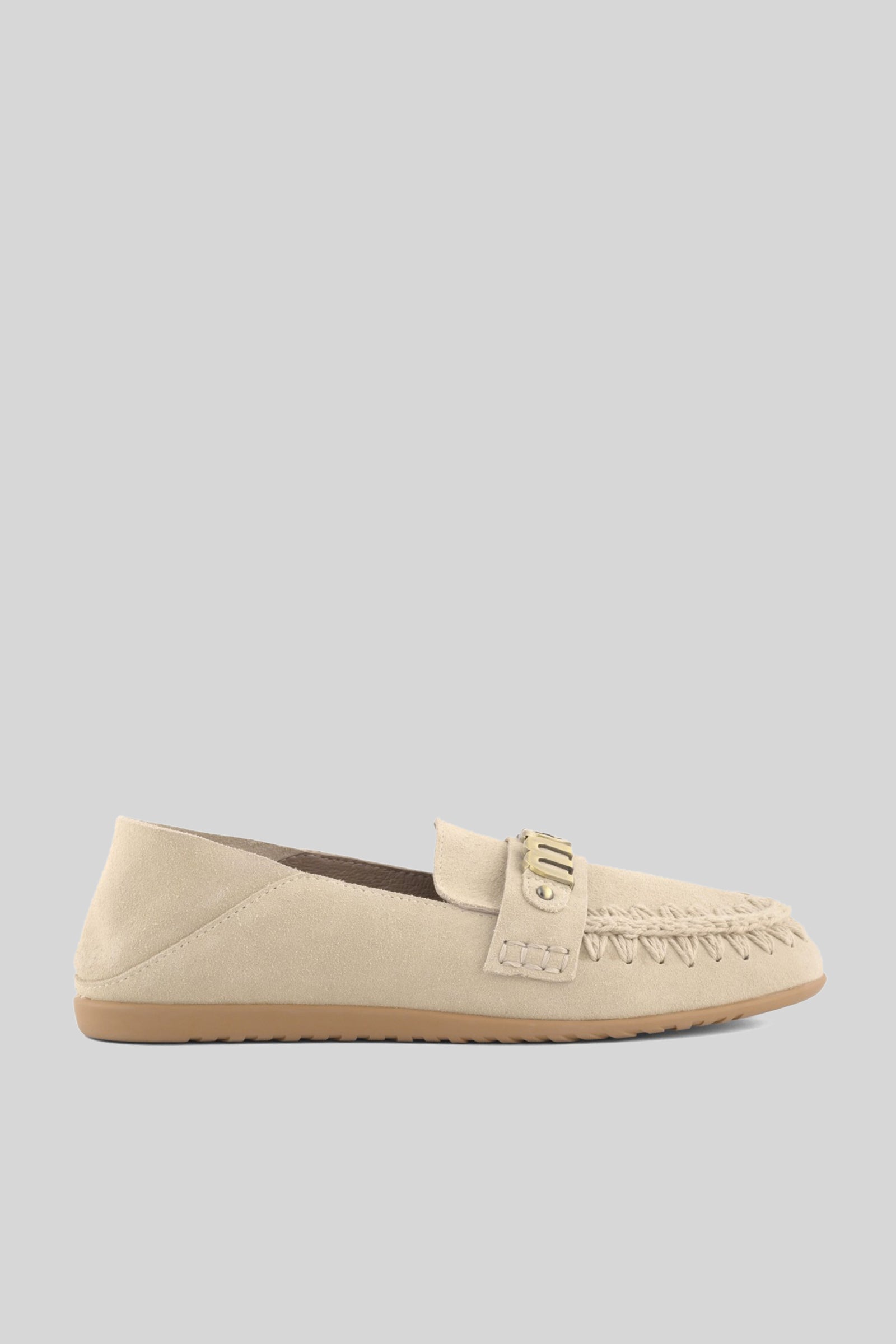 Mou Ballerina Slip-on Suede Beige Donna - 1
