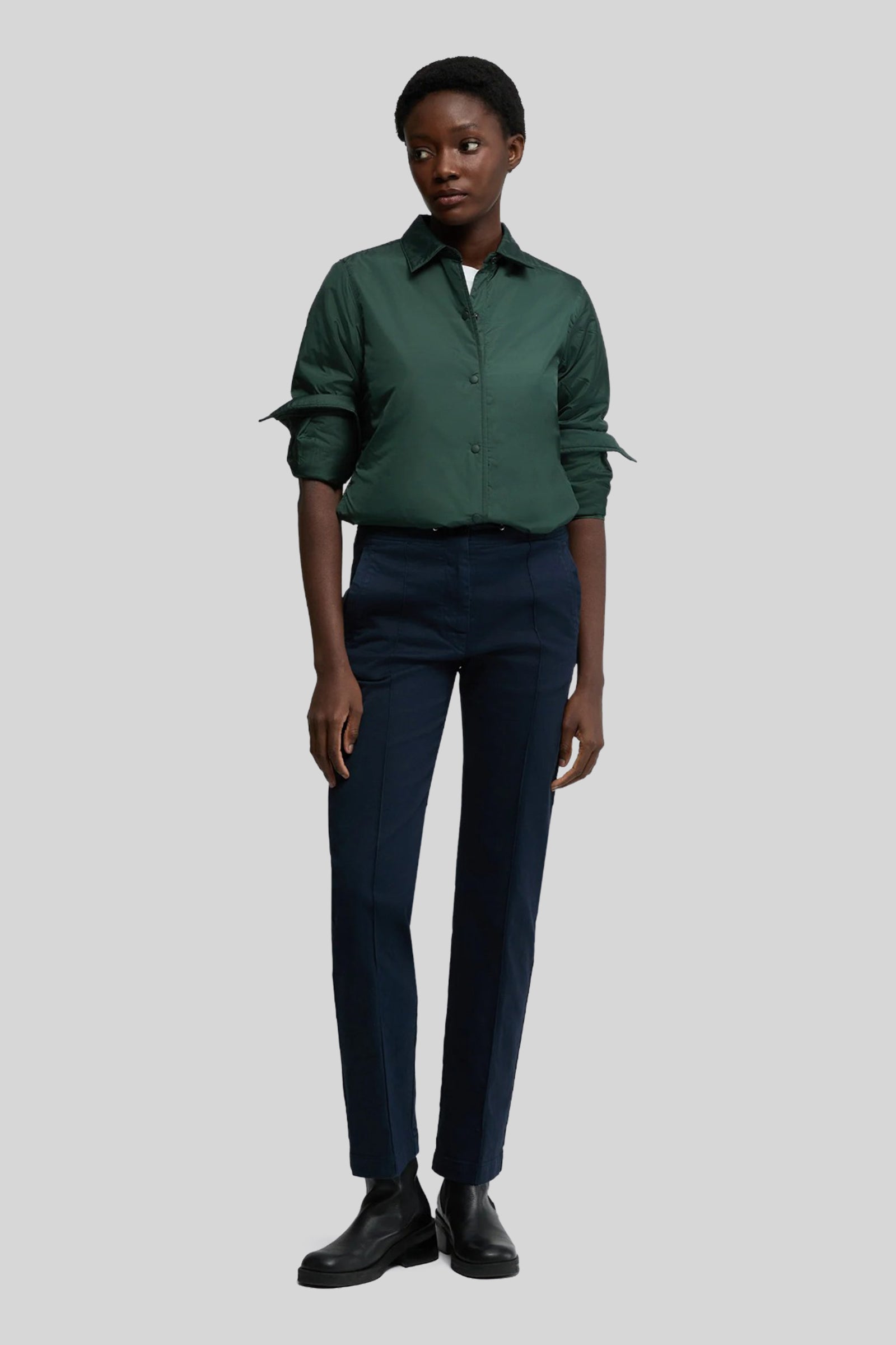 Aspesi Camicia Glue Verde Scuro Donna - 2