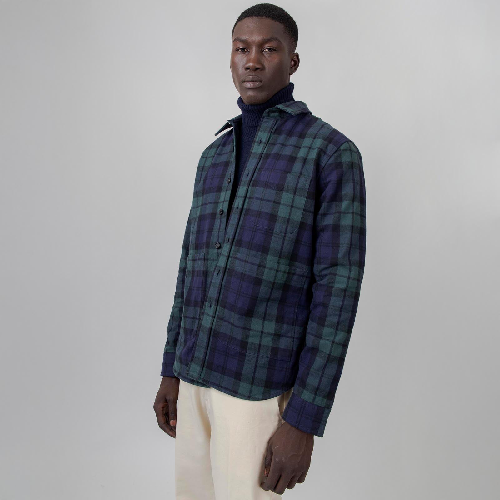 Utility Shirt In Twill Check - 8