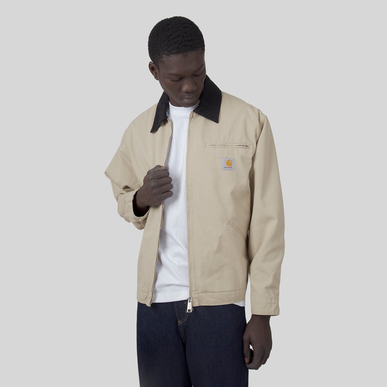 Carhartt Wip Og Detroit Jacket Ecru Uomo - 7