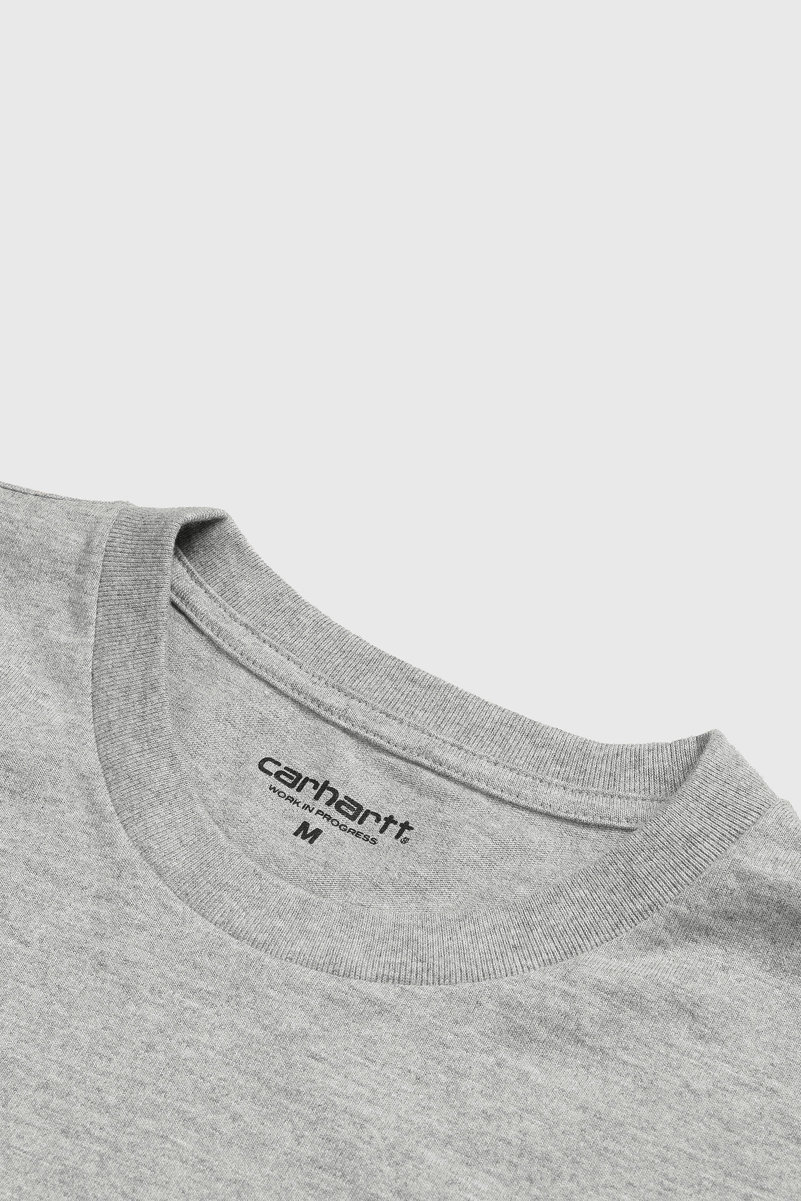 Carhartt Wip L/s Chase T-shrit Grigio Uomo - 6