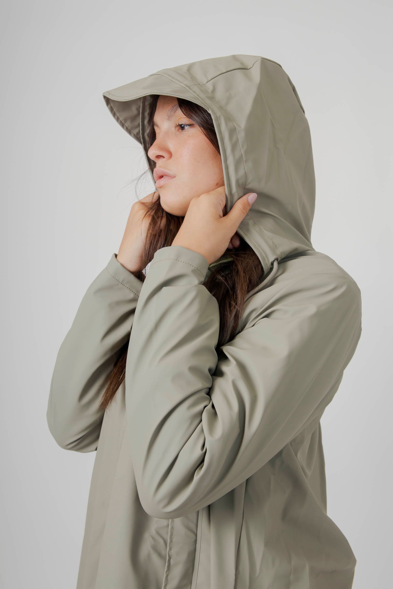 Rains A-line Jacket Verde Chiaro Donna - 2