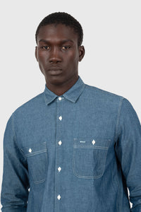 Aspesi Camicia Denim New C Slim Denim Medio Uomo aspesi