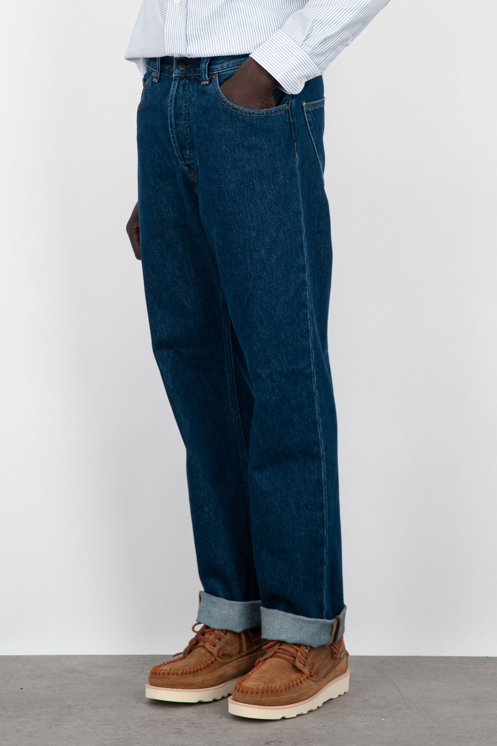 Carhartt Wip Jeans Nolan Blu Medio Uomo - 4