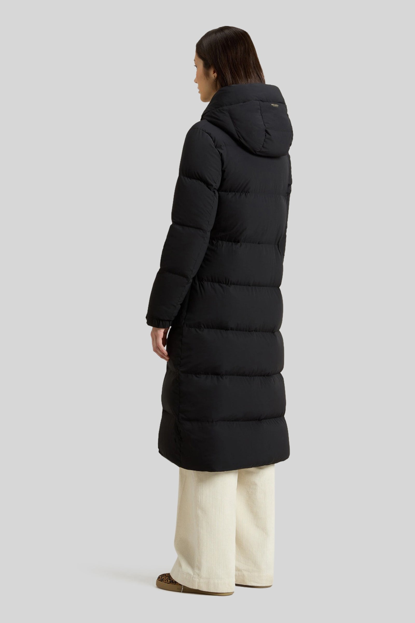 Woolrich Cloud Madison Long Coat Nero Donna - 3