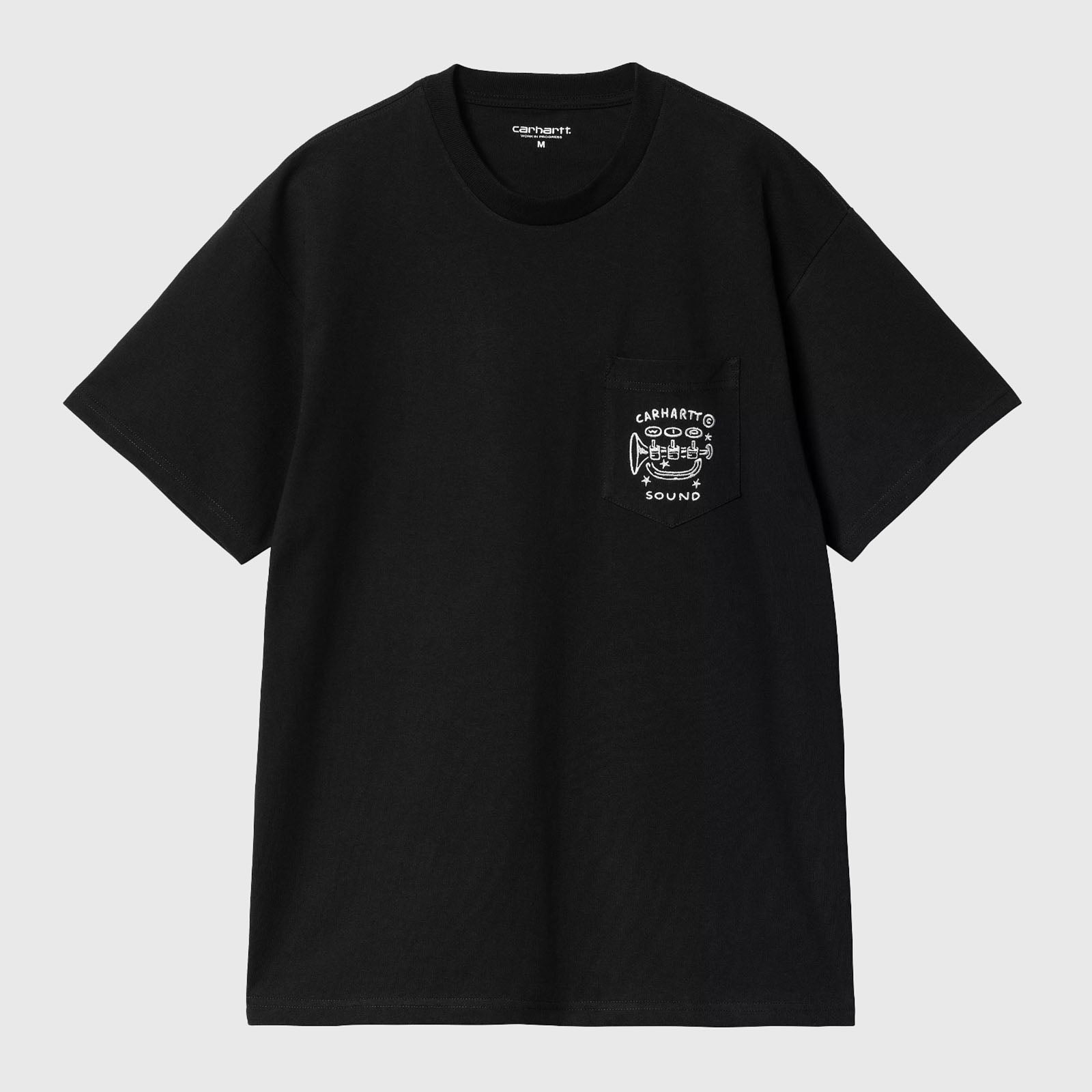 Carhartt Wip T-shirt S/s Fragments Pocket Nero Uomo - 3