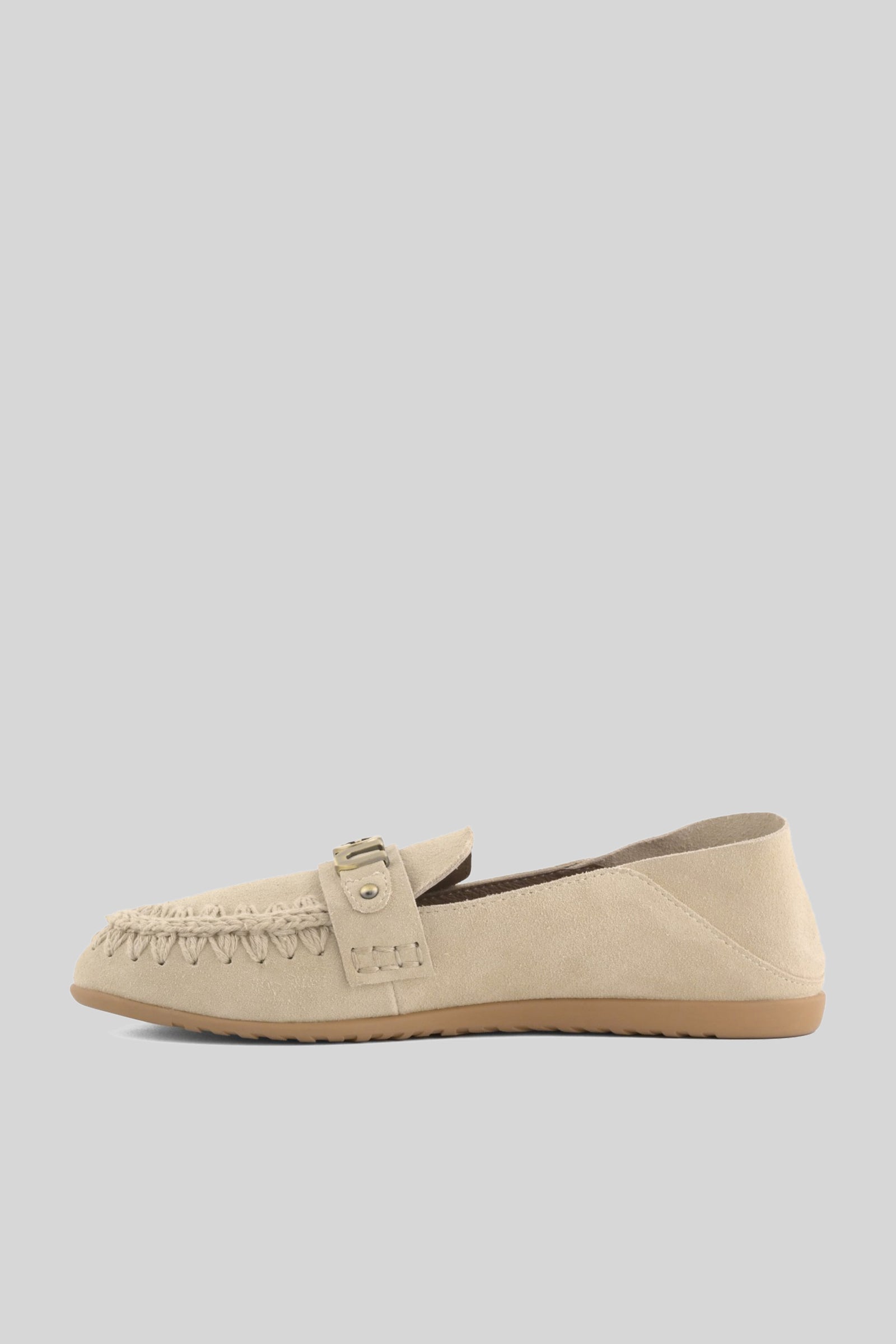 Mou Ballerina Slip-on Suede Beige Donna - 5