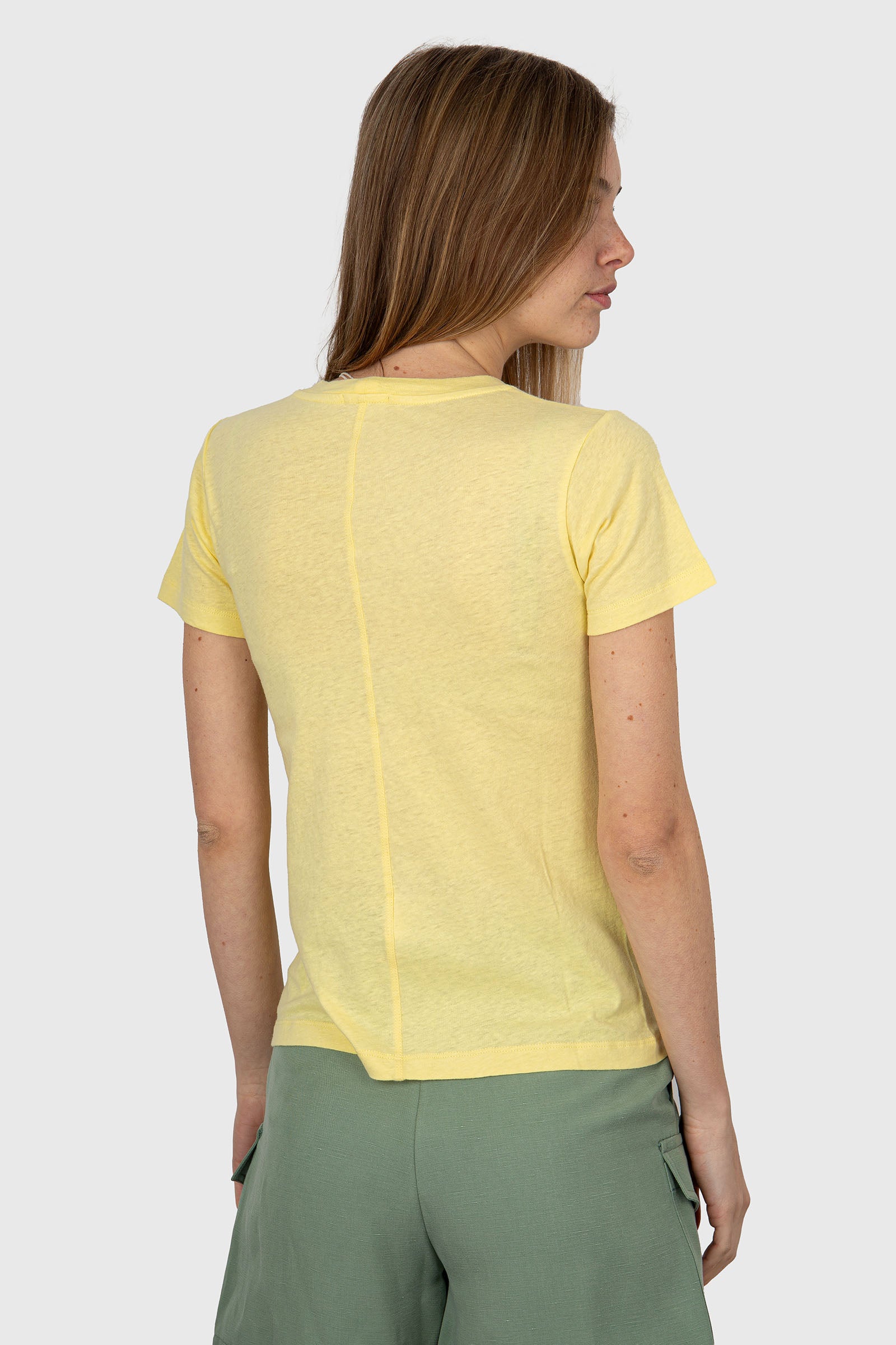 American Vintage T-Shirt Gamipy Cotone Giallo - 4
