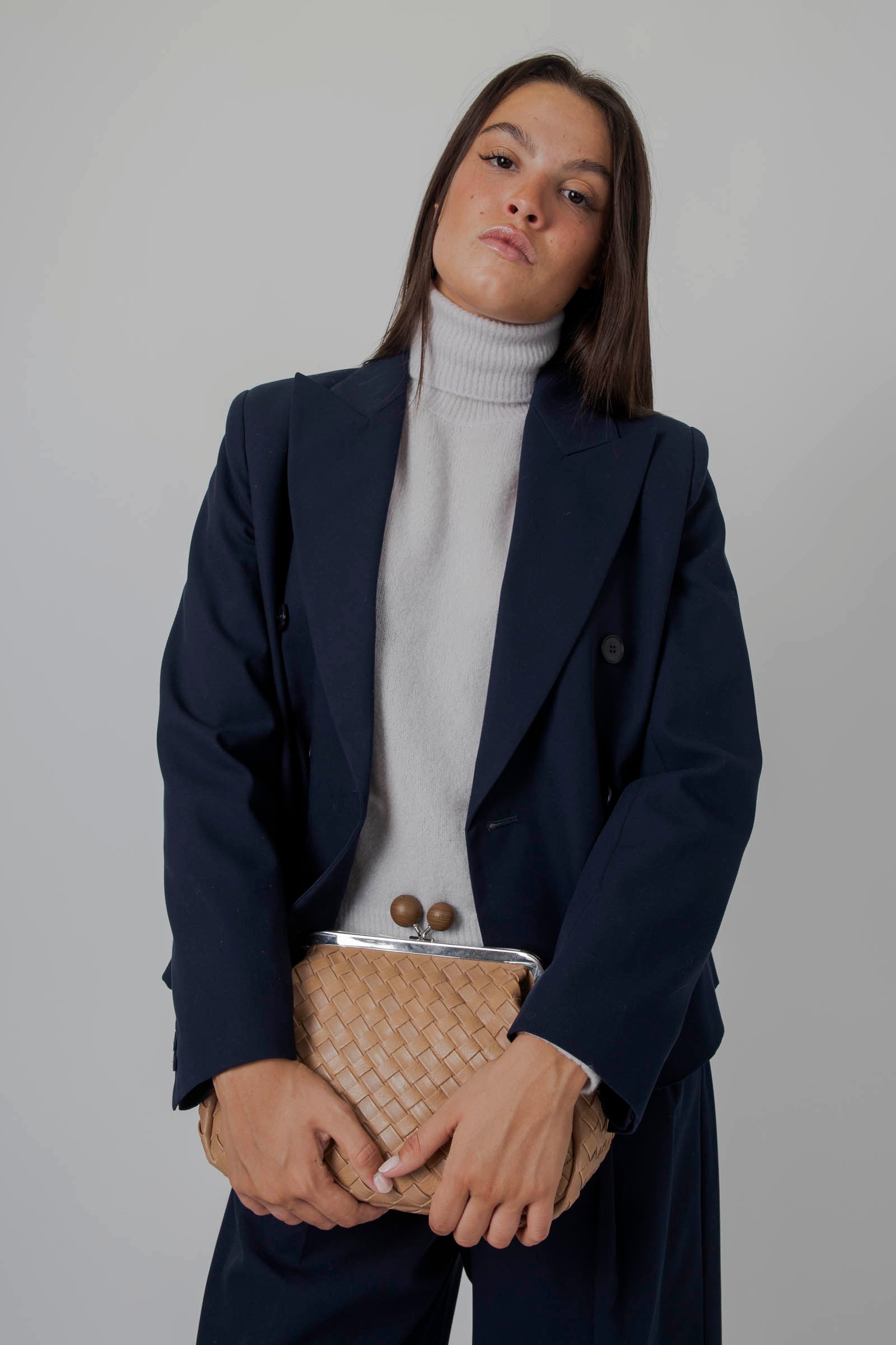 Double-breasted Gabardine Tappeto Jacket - 6