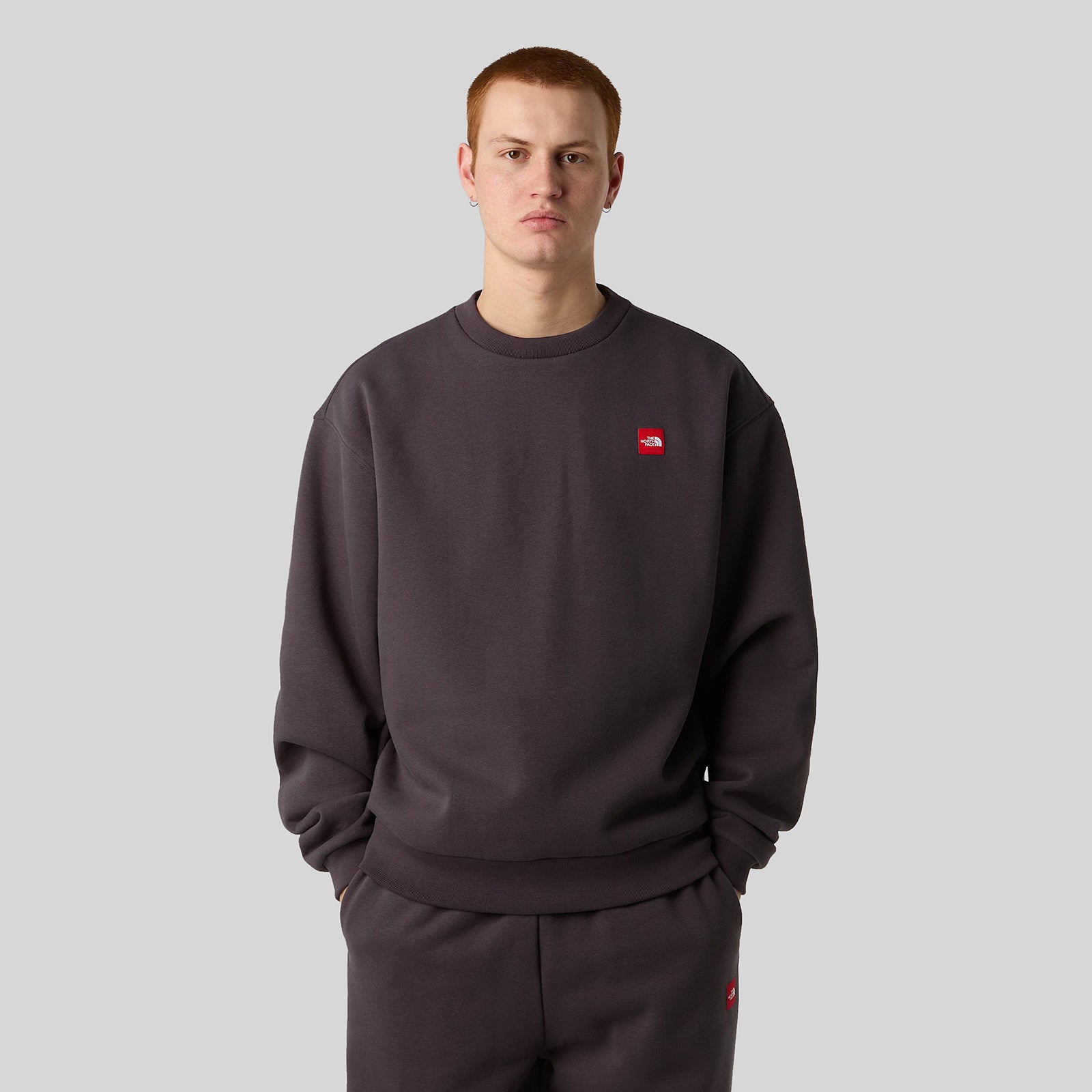 The North Face Felpa Girocollo Red Box Antracite Uomo - 4