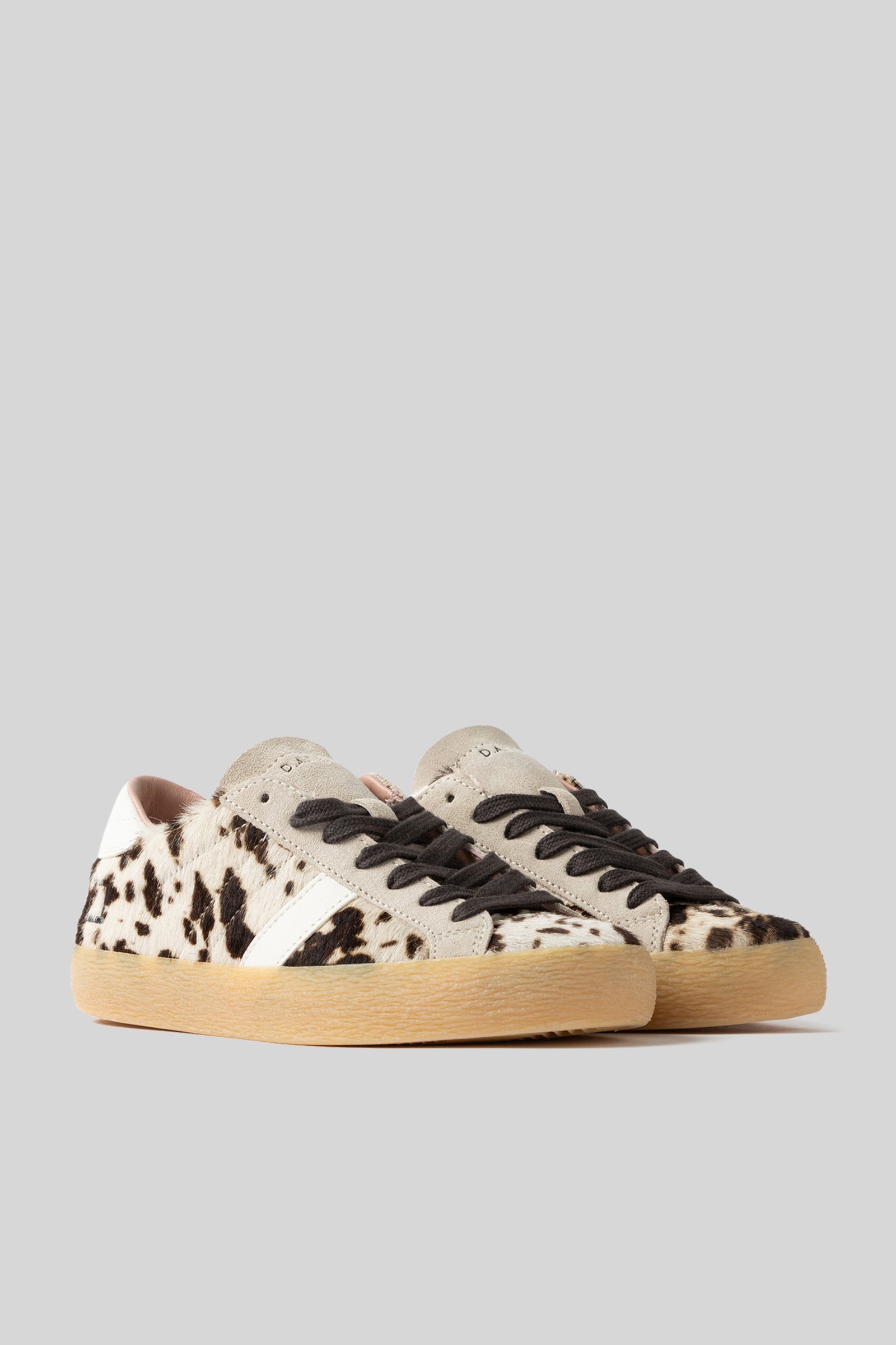 D.a.t.e. Sneaker Hill Low Pony Cow Marrone/bianco Off Donna - 3