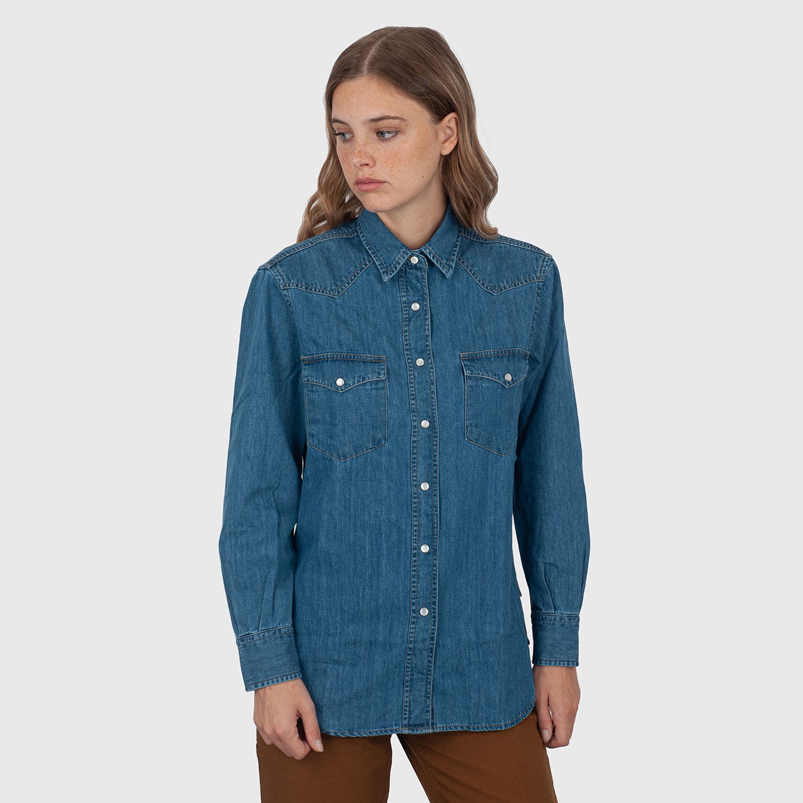 Aspesi Camicia Denim Denim Medio Donna - 8