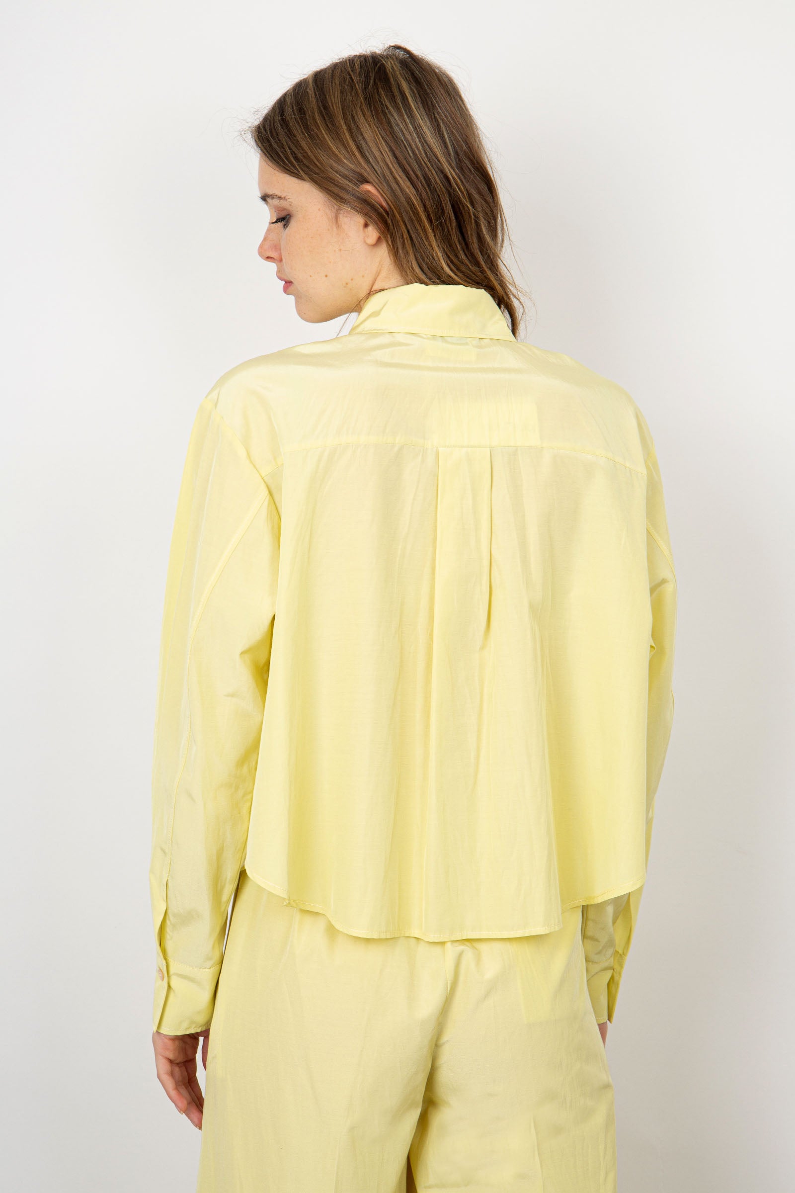 Forte Forte Boxy Chic Cotton Shirt in Yellow - 4