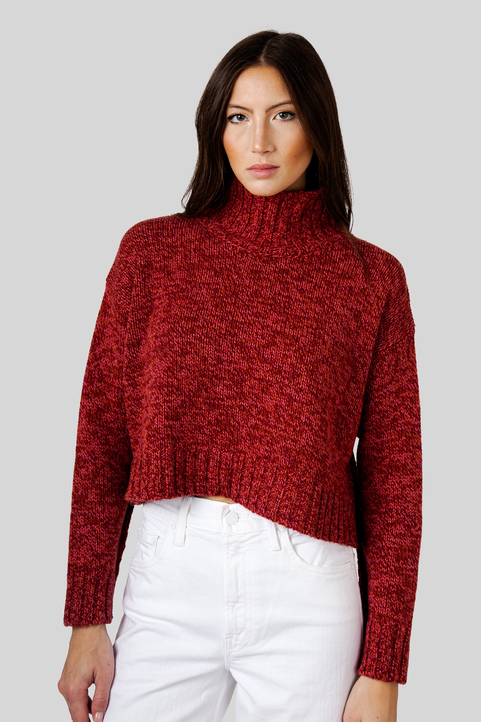 Roberto Collina Dolcevita Cropped Rosa/bordeaux Donna - 3