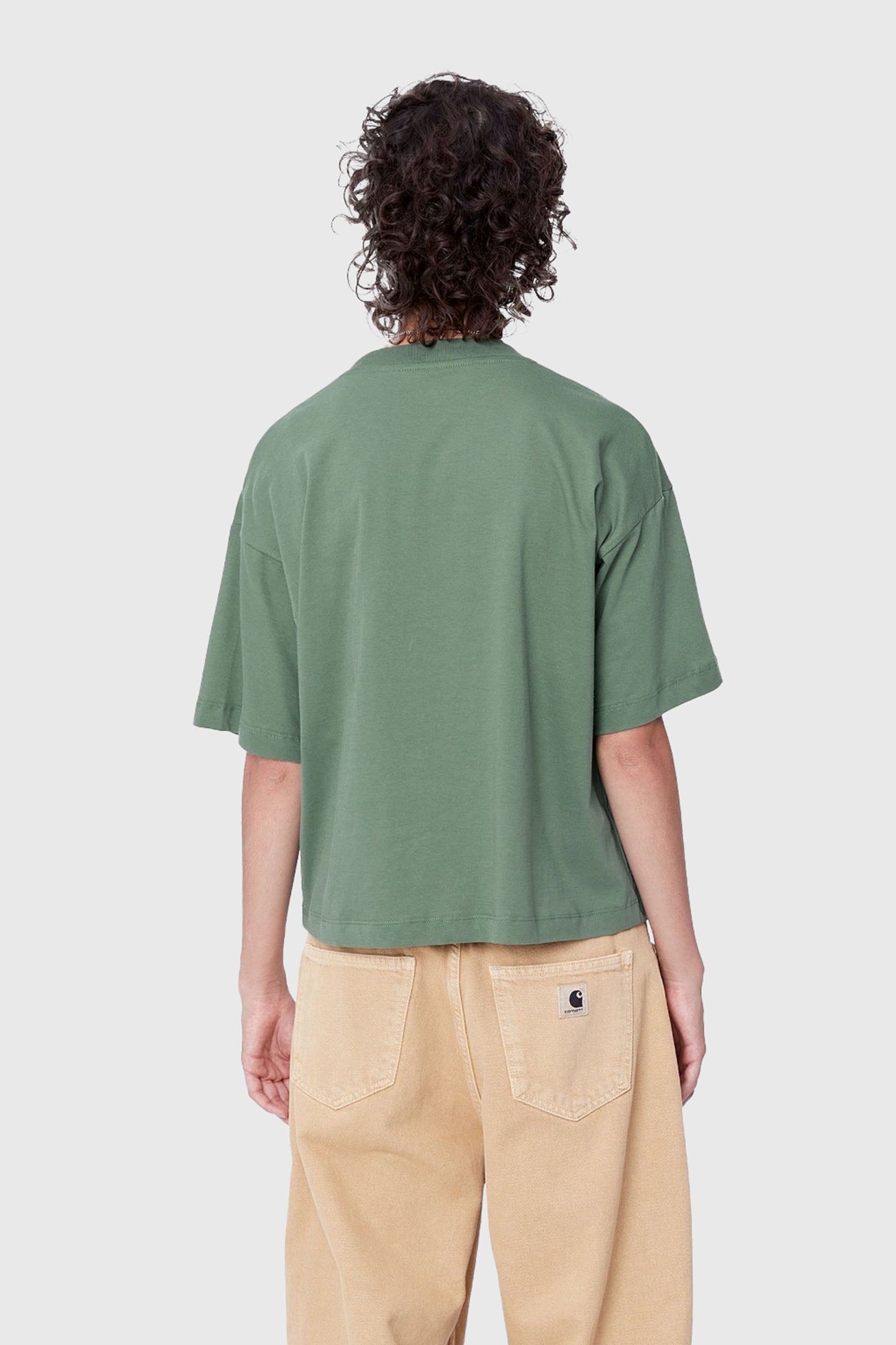 Carhartt Wip T-shirt W' S/s Chester Verde Donna - 2