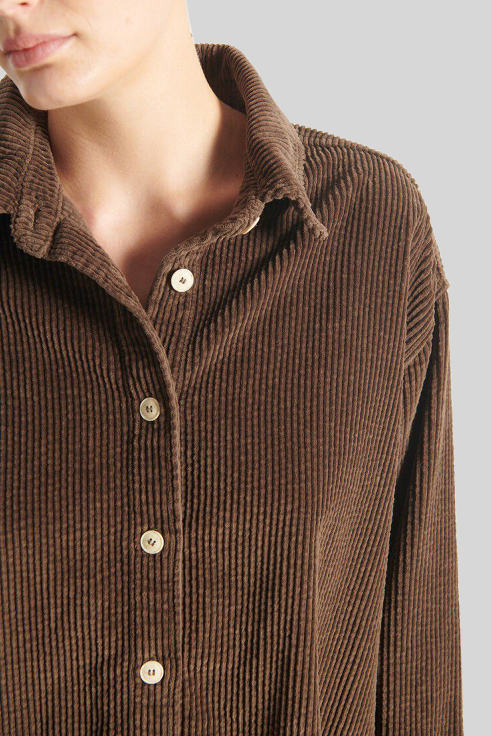 American Vintage Camicia Padow Marrone Scuro Donna - 2