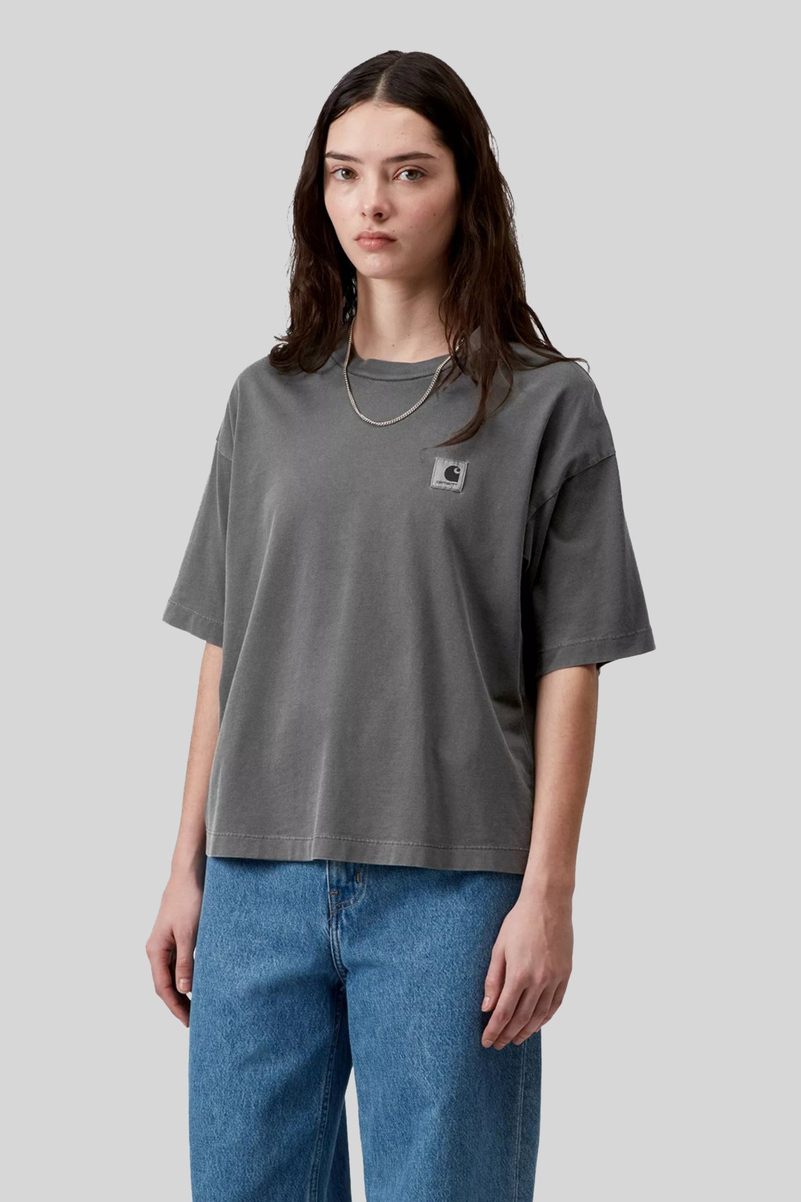 Carhartt Wip T-shirt W' S/s Nelson Antracite Donna - 1