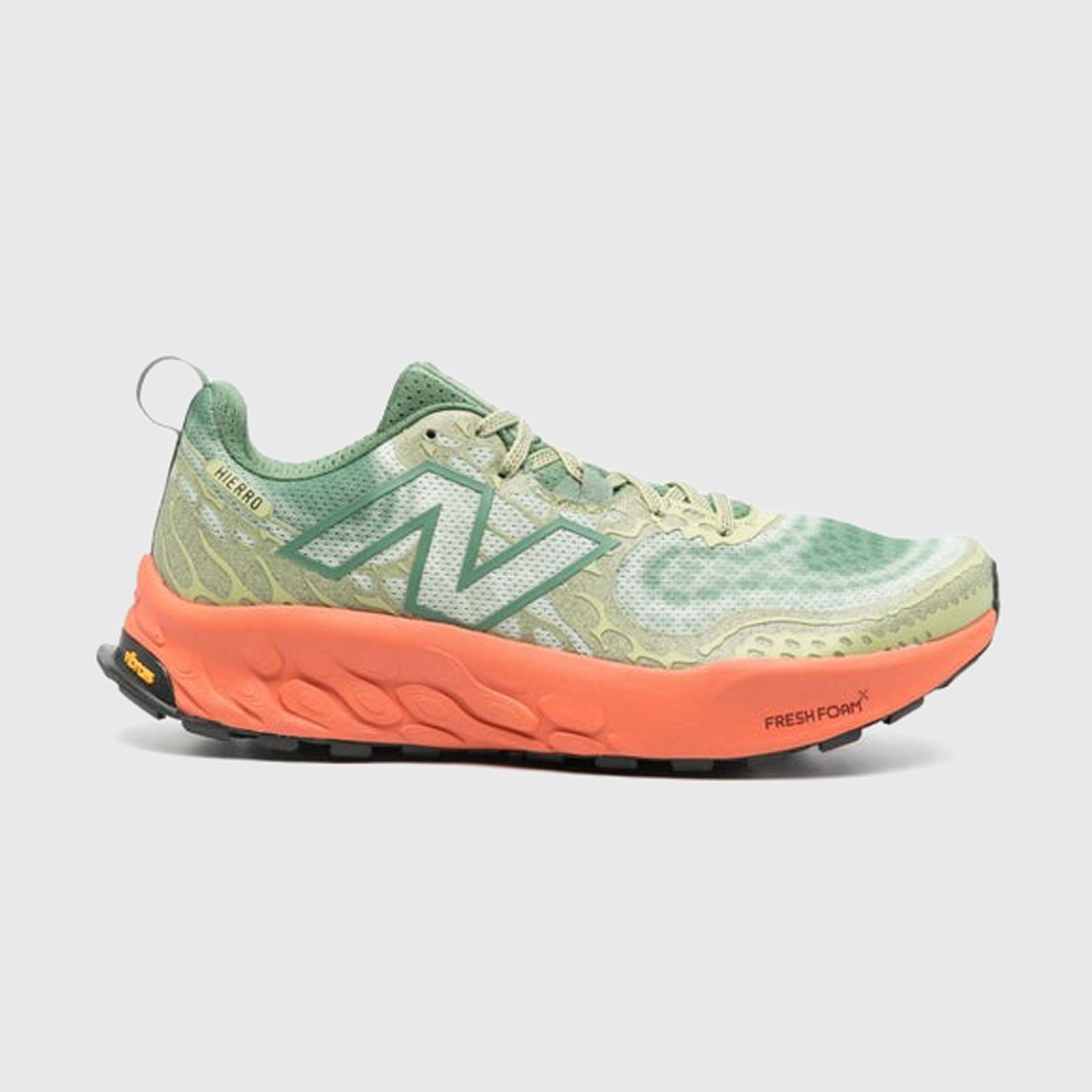 New Balance Sneaker Fresh Foam X Hierro V8 Verde/Arancio Uomo - 7