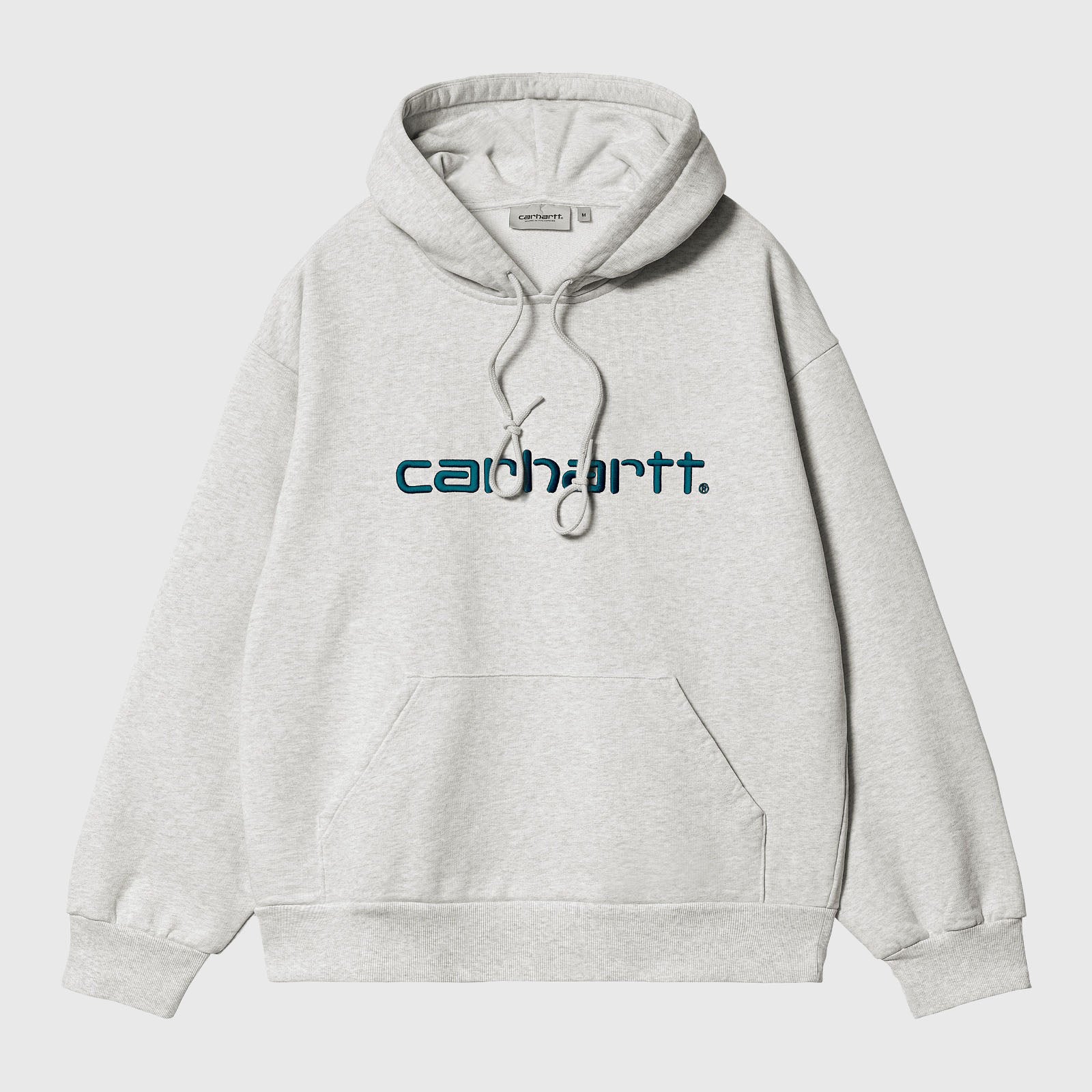 Carhartt Wip Felpa Hooded Carhartt Grigio Melange Uomo - 3