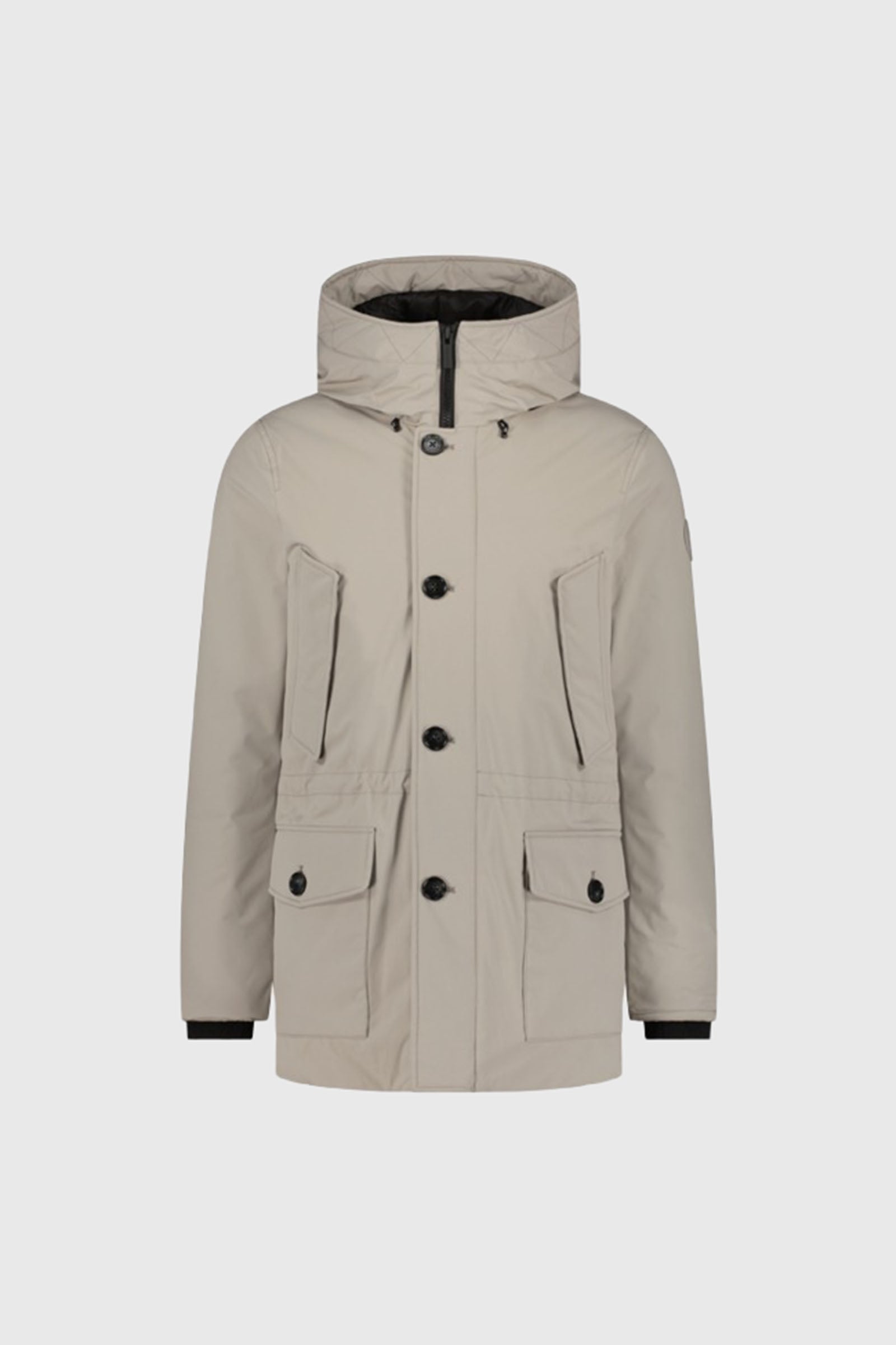 Woolrich Arctic Stretch Down Parka Grigio Chiaro Uomo - 3