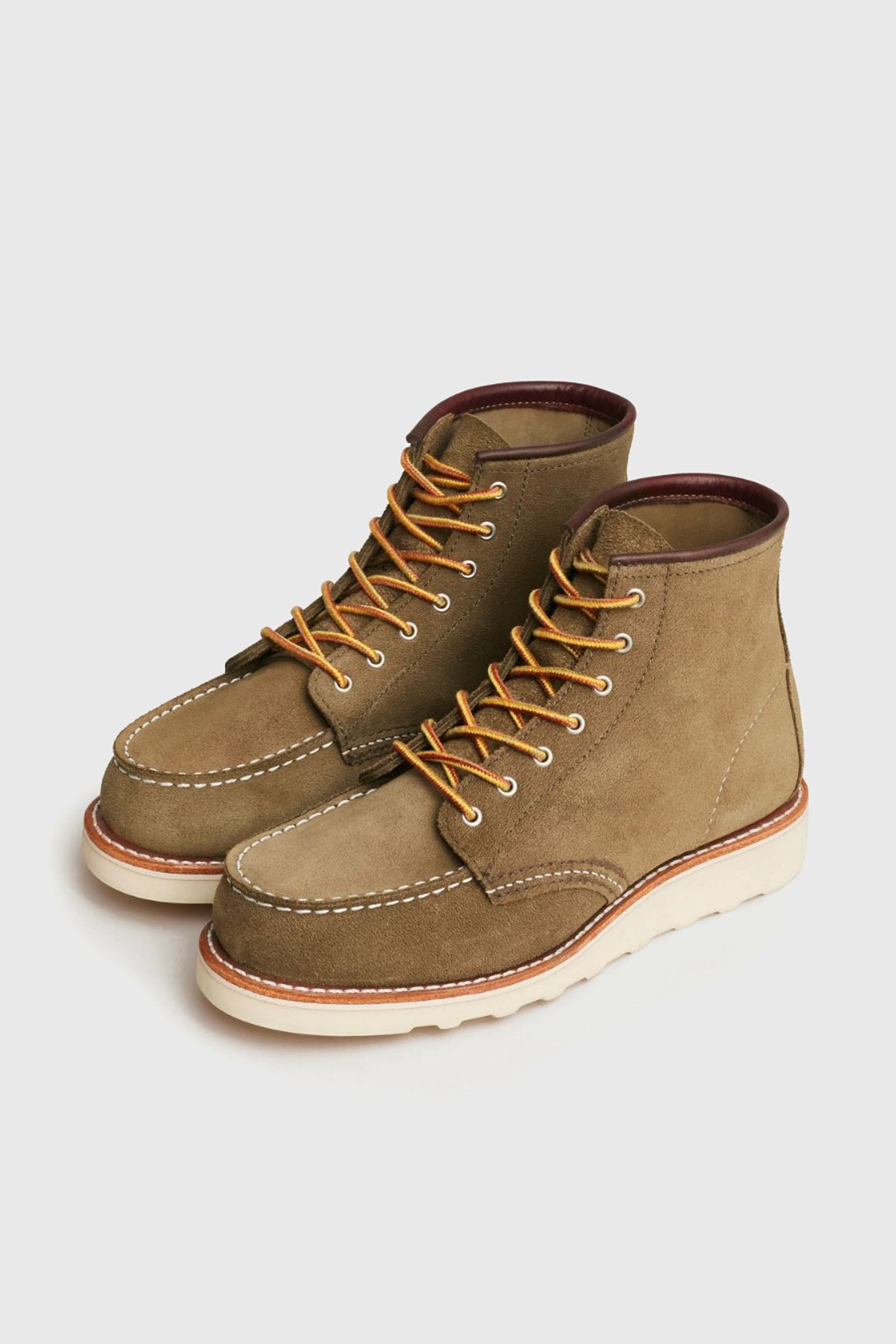 Red Wing Stivaletto 6-inch Classic Moc Toe In Pelle Mohave Verde Oliva Uomo - 4