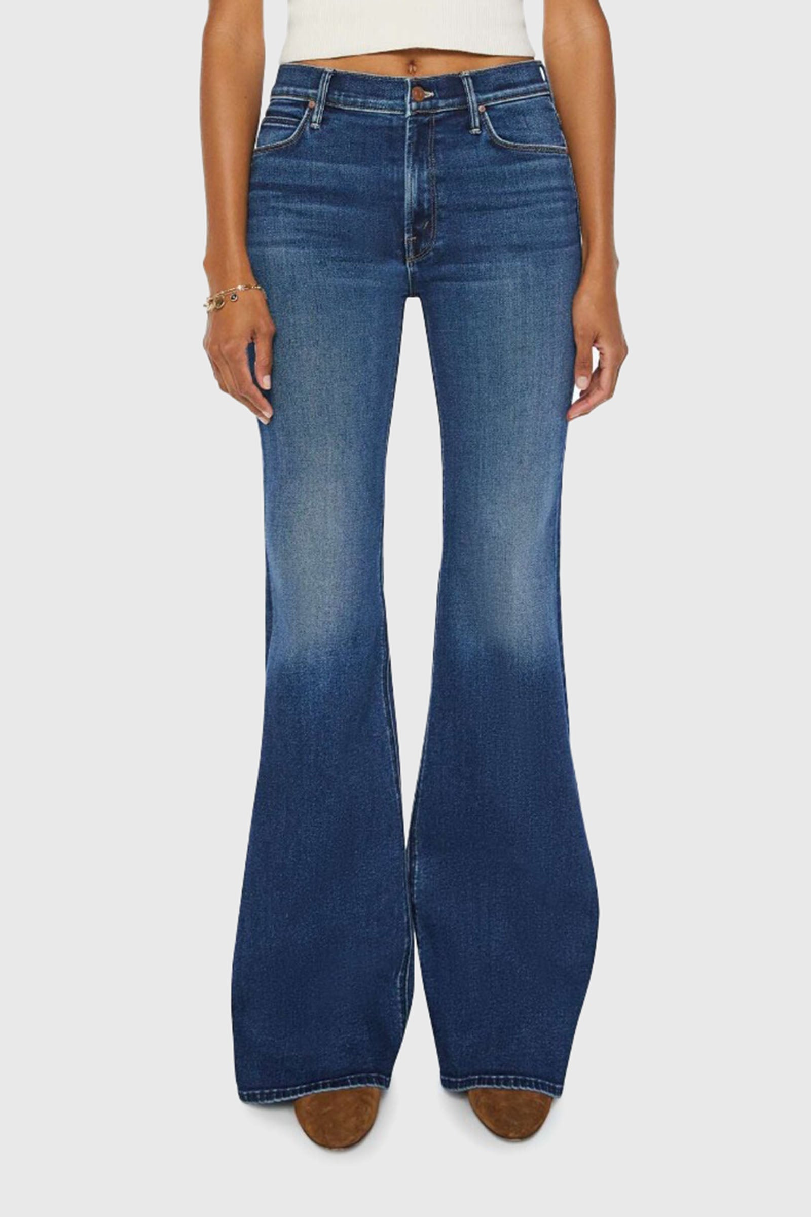 Mother Jeans The Doozy Denim Medio Donna - 1