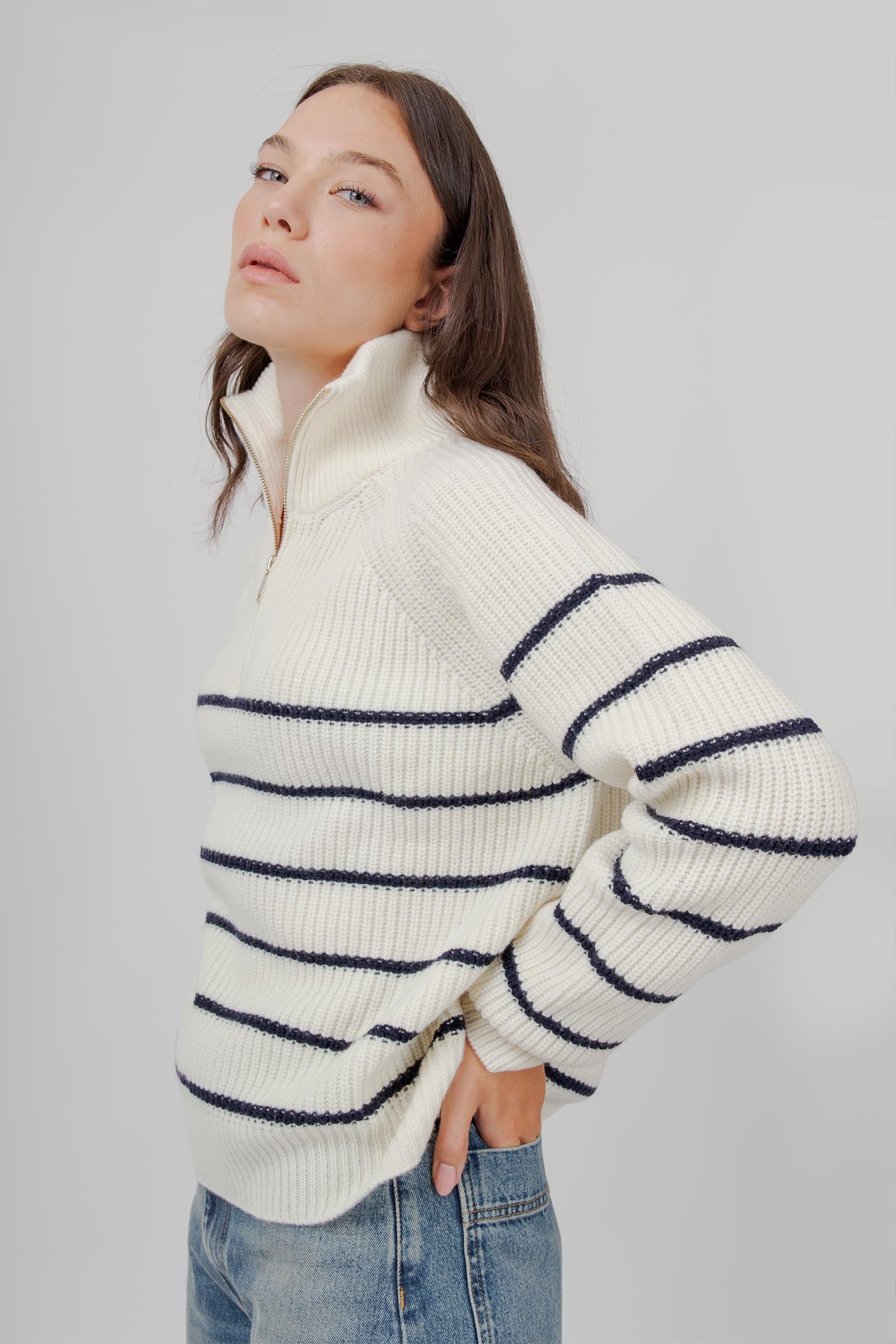 Semicouture Maglia Pascale Bianco/blu Donna - 6