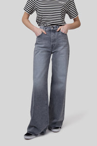 Mother Jeans The Ditcher Roller Sneak Grigio Chiaro Donna mother