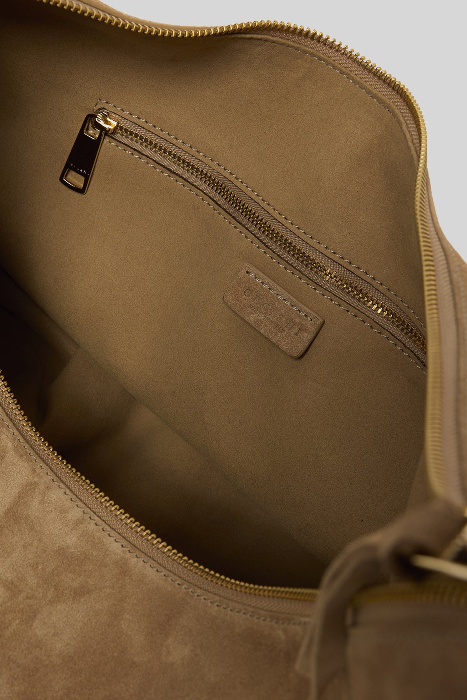 Orciani Borsa Hobo Large Peach Fringe In Suede Biscotto Donna - 4