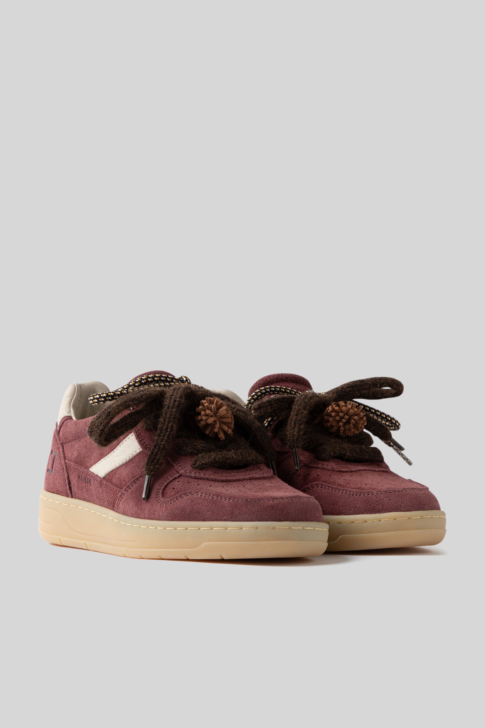 D.a.t.e. Sneaker Court 2.0 Suede Bordeaux Donna - 3